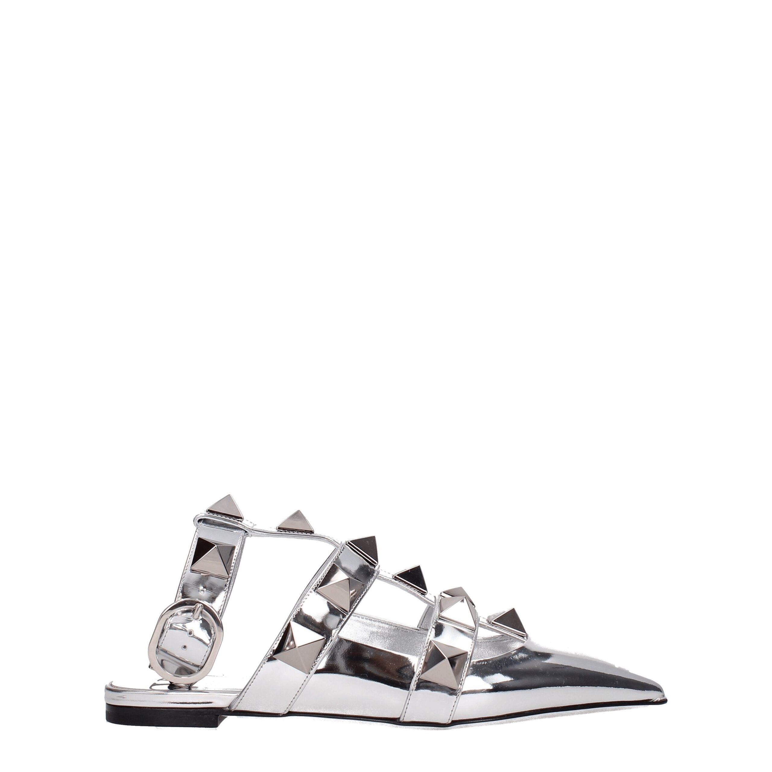 Valentino Garavani Gray Leather Sandal