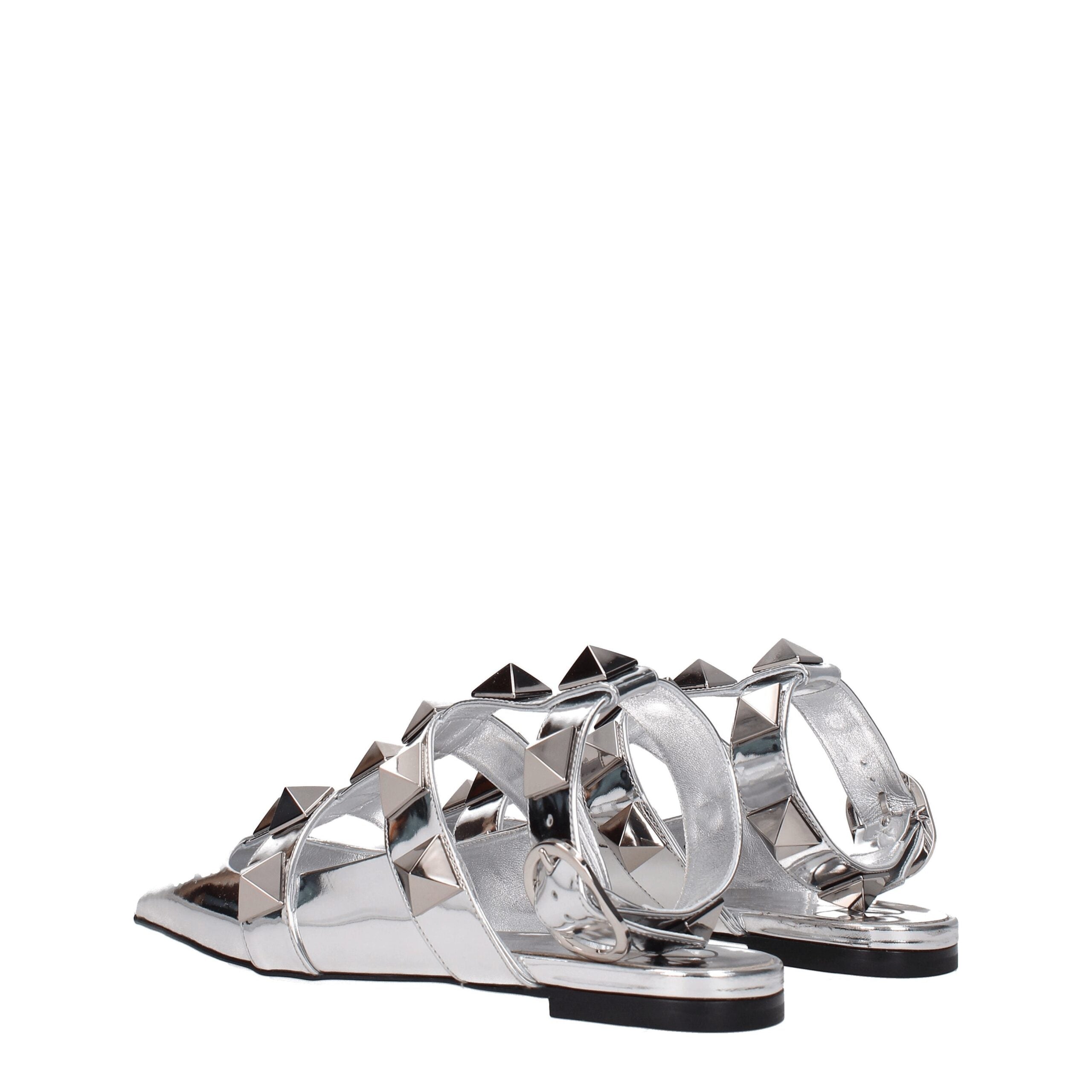 Valentino Garavani Gray Leather Sandal