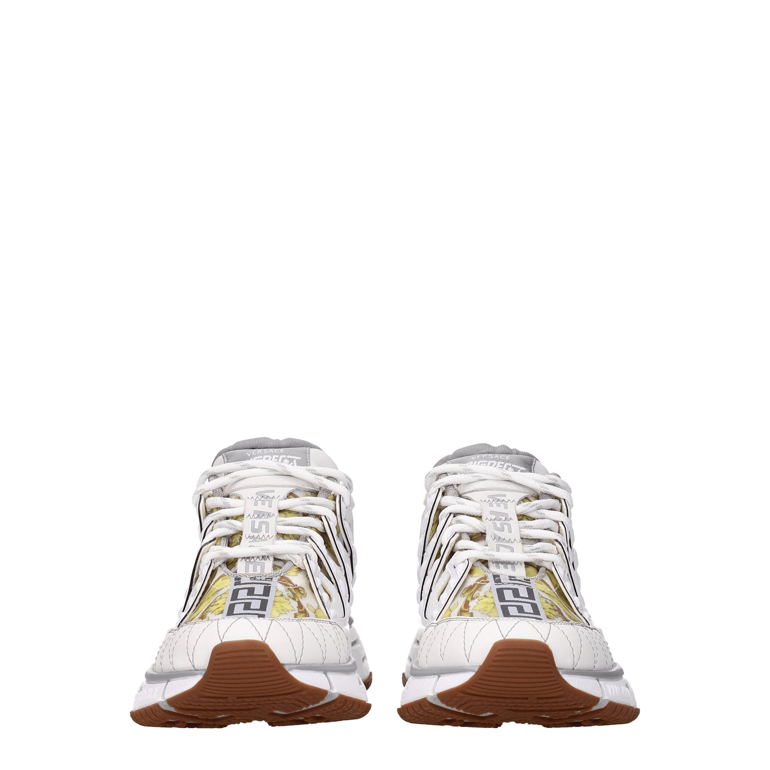 Versace White Leather Sneakers