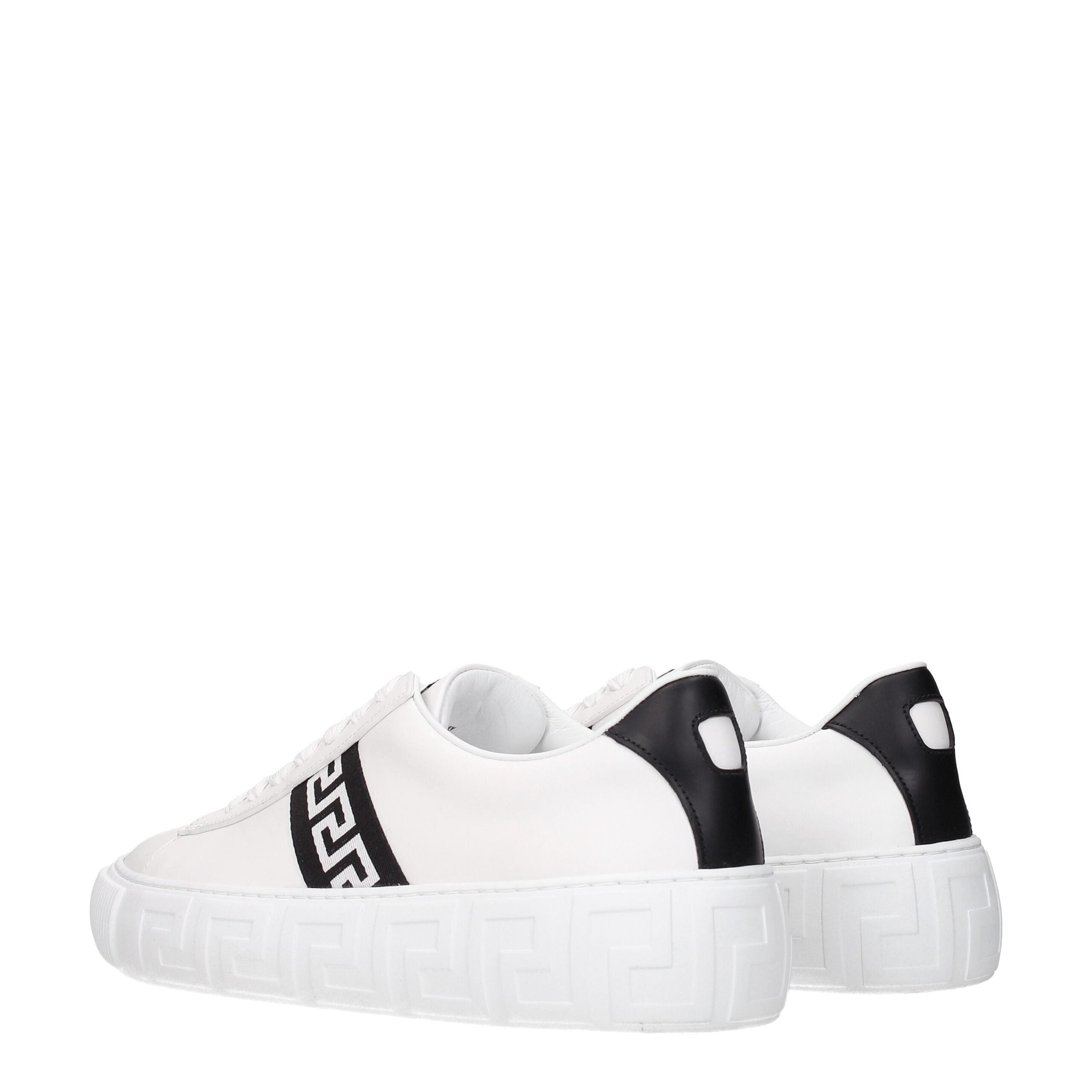Versace White Leather Sneakers