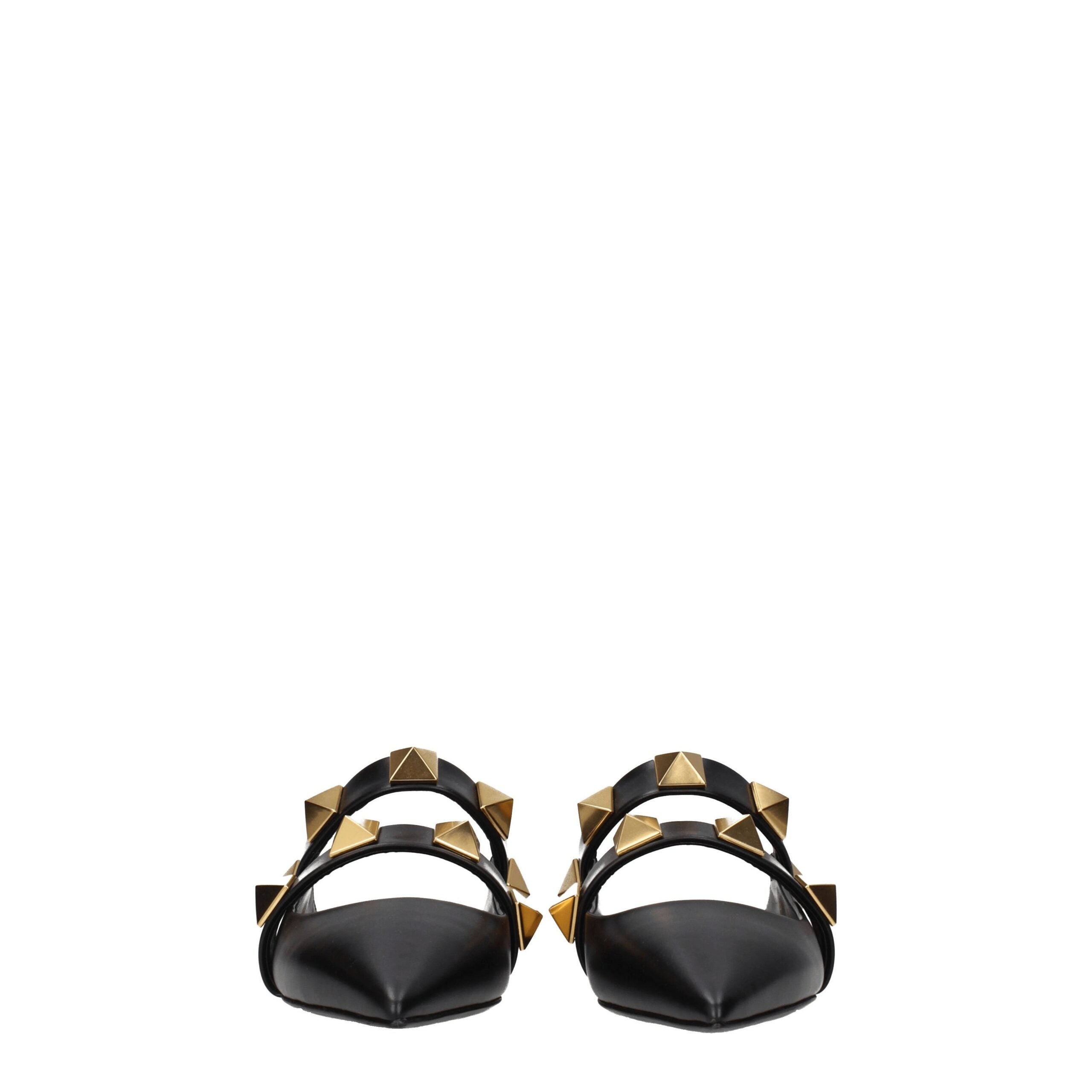 Valentino Garavani Black Leather Sandal