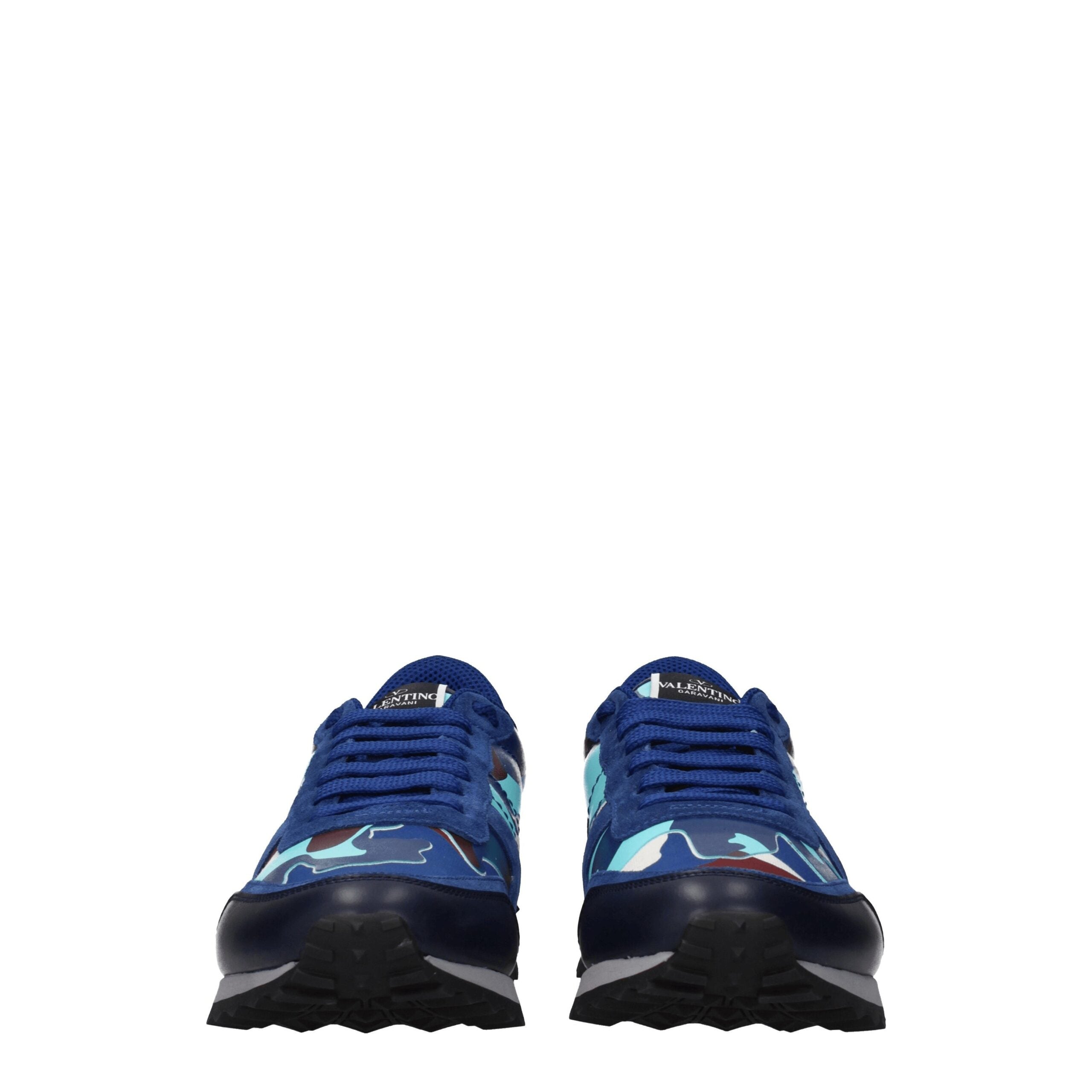 Valentino Garavani Blue Leather Sneakers