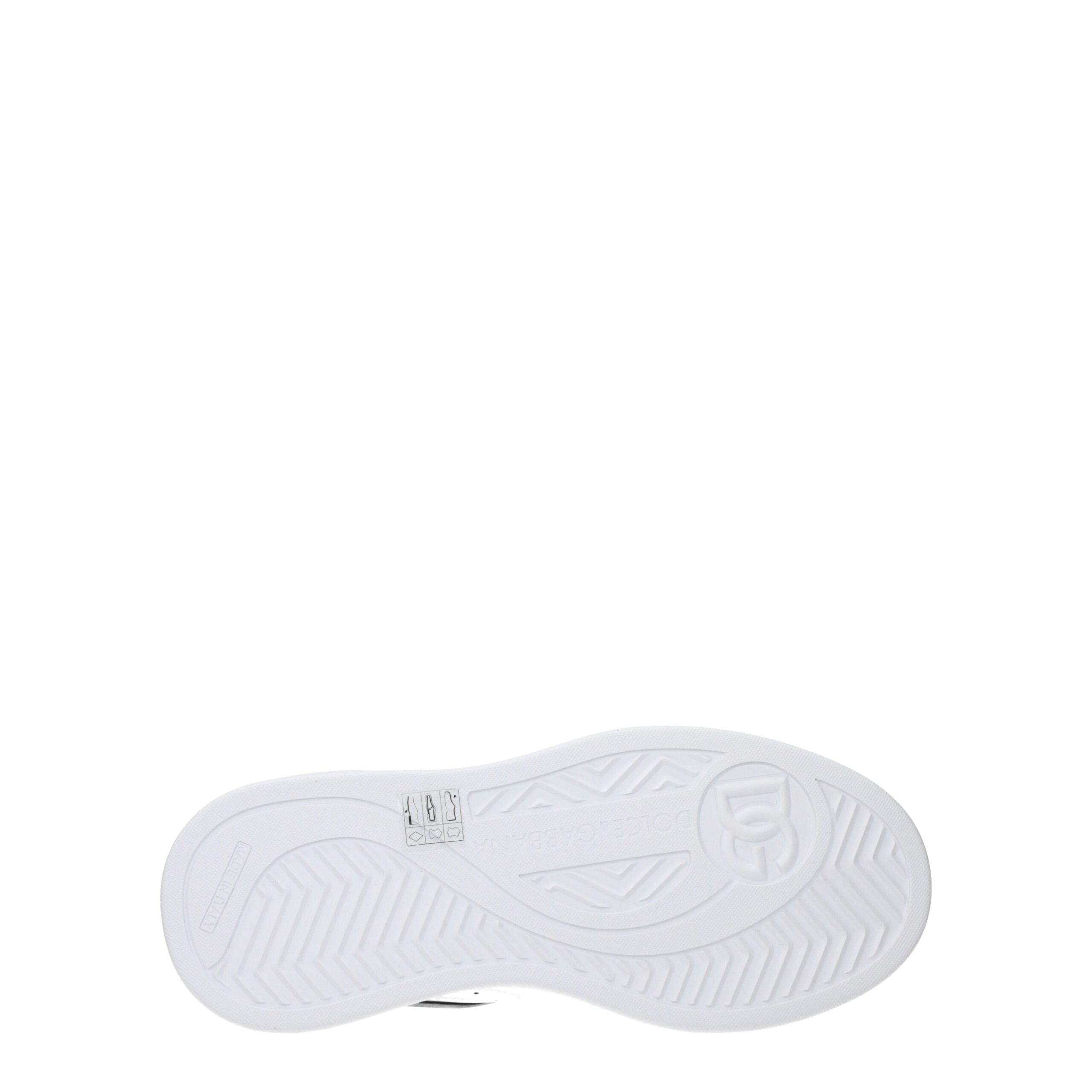 Dolce & Gabbana White Leather Sneakers