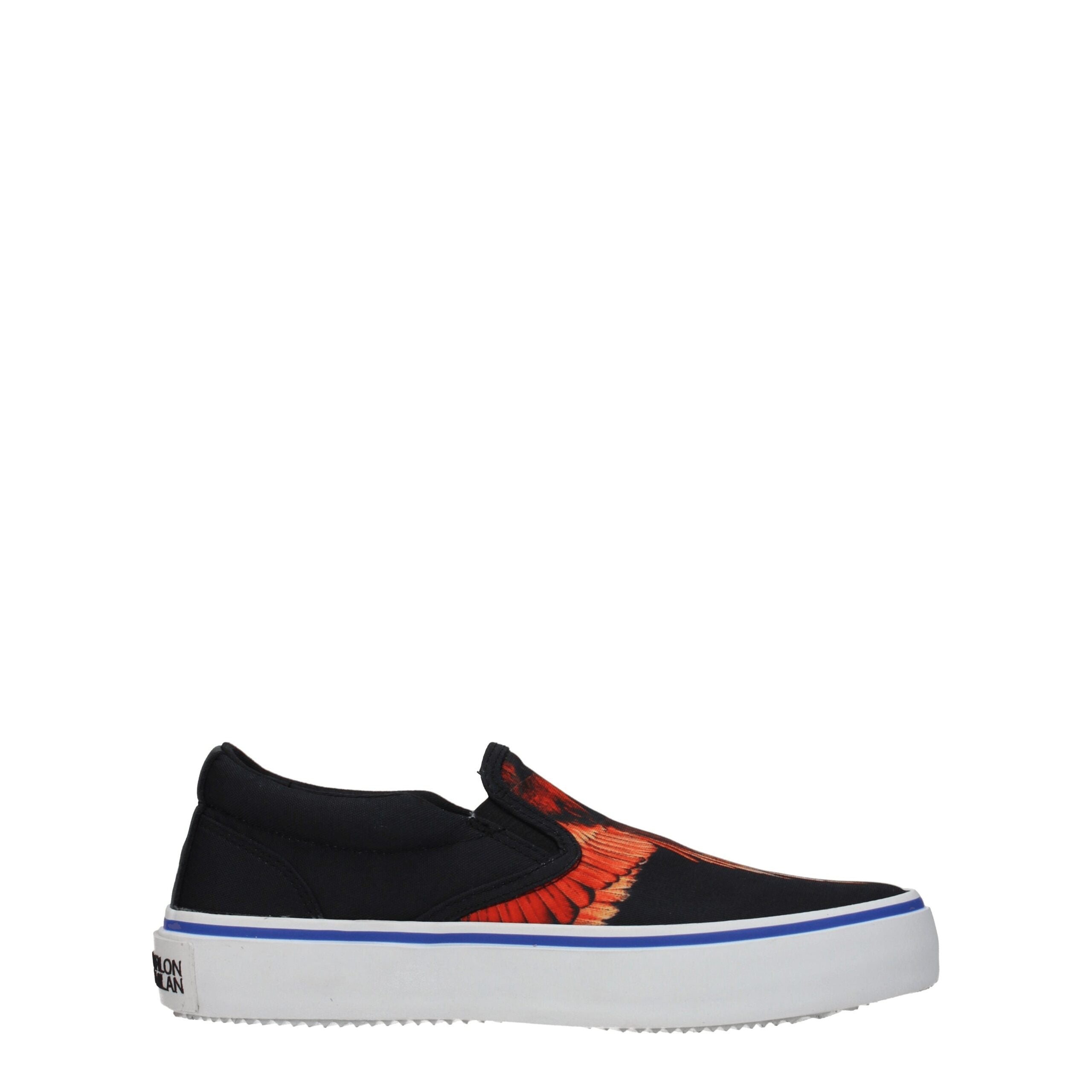 Marcelo Burlon Black Fabric Slip-On Loafer