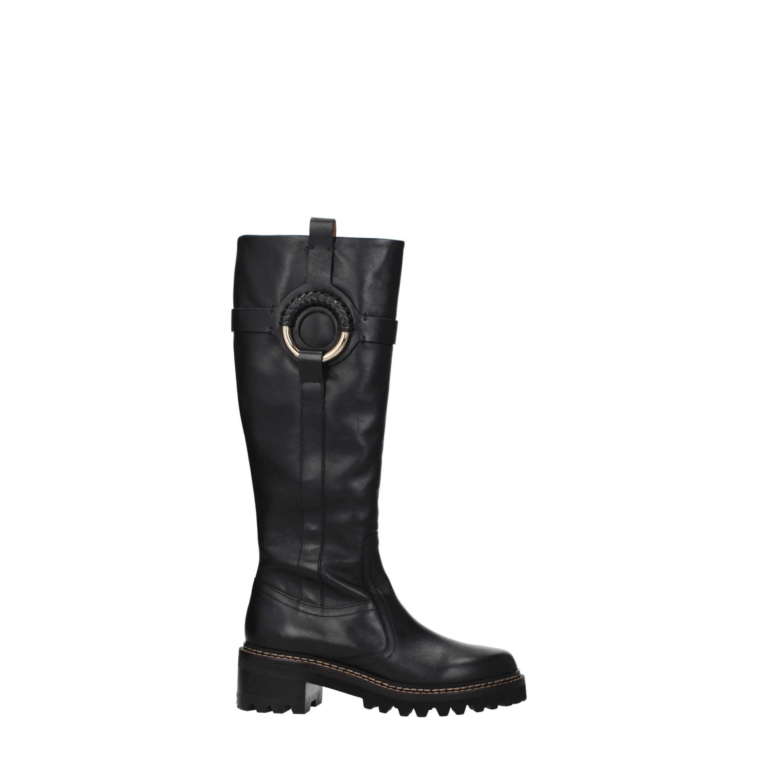 See By Chloé Black Leather Boot