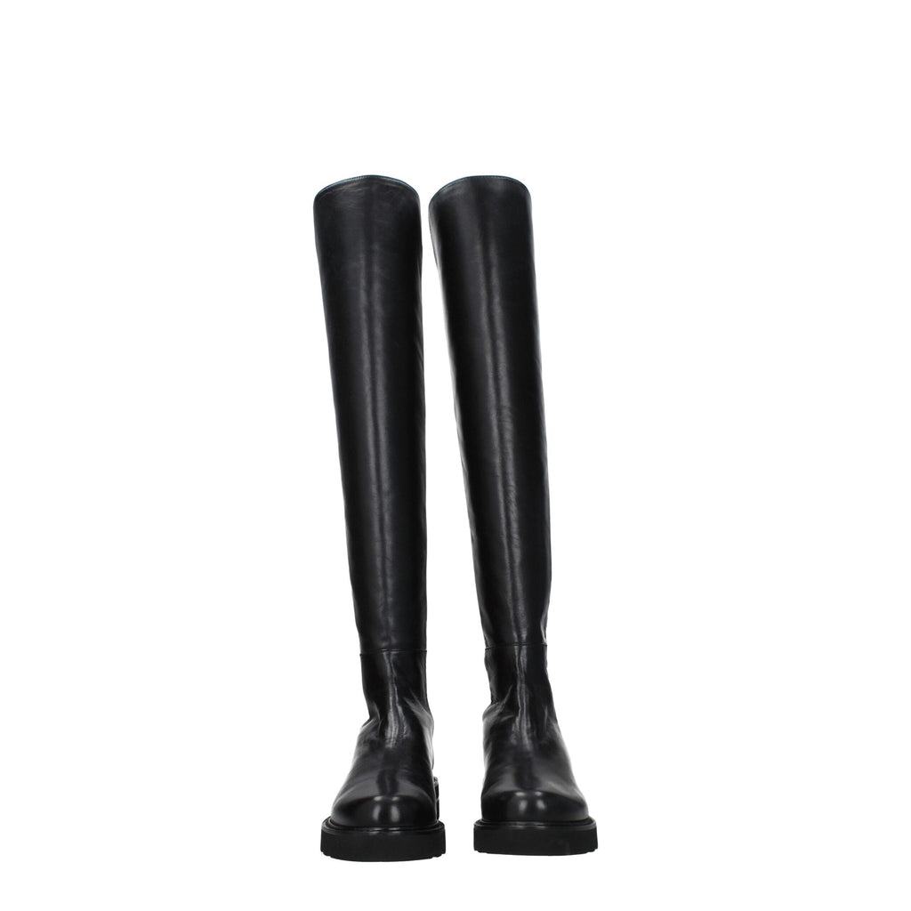 Stuart Weitzman Black Leather Boot
