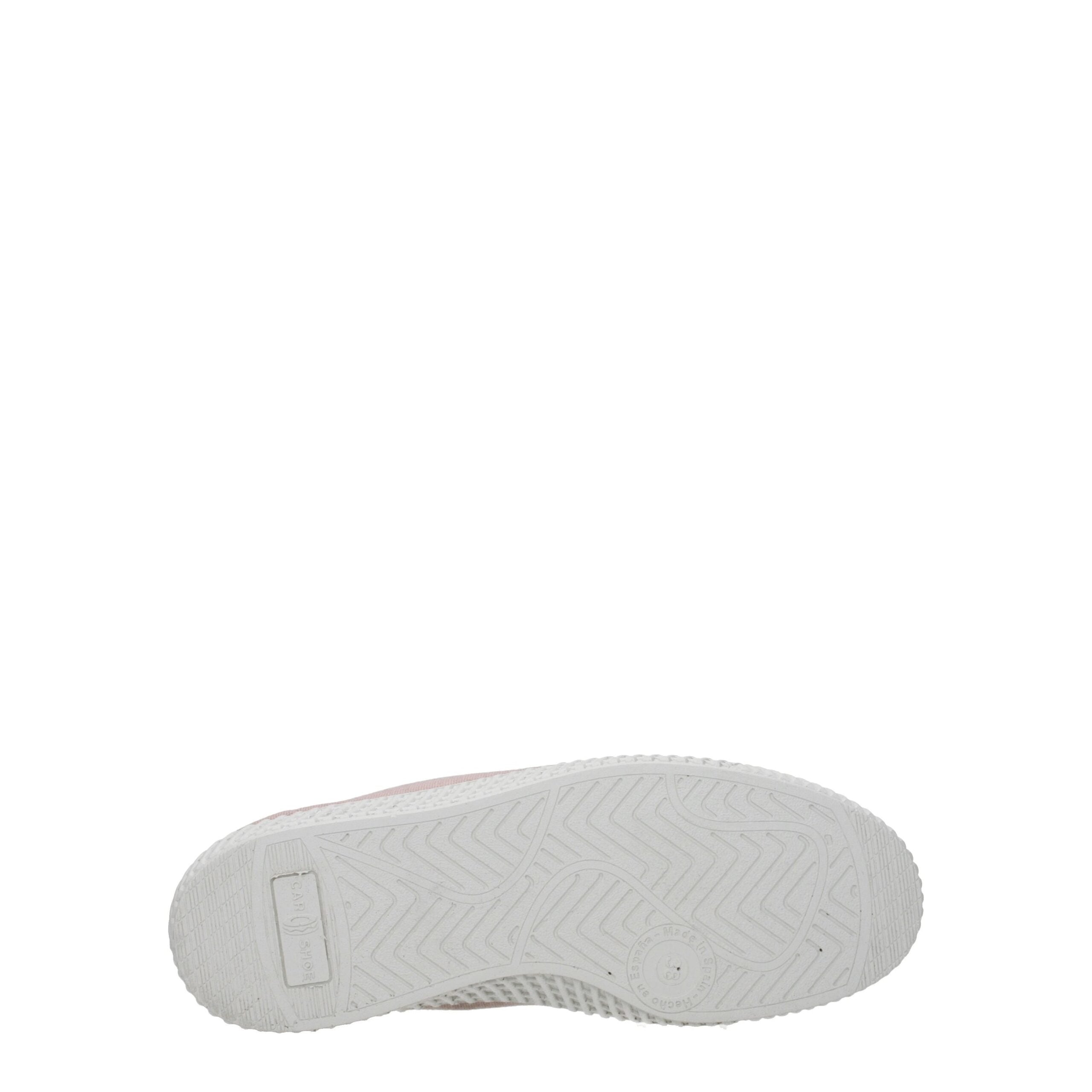 Car Shoe Pink Fabric Sneakers