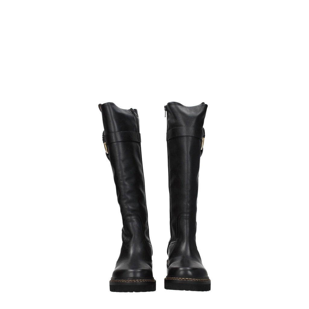 See By Chloé Black Leather Boot
