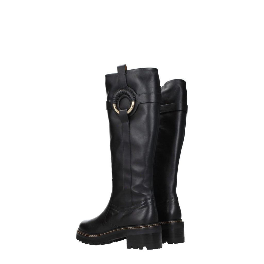 See By Chloé Black Leather Boot