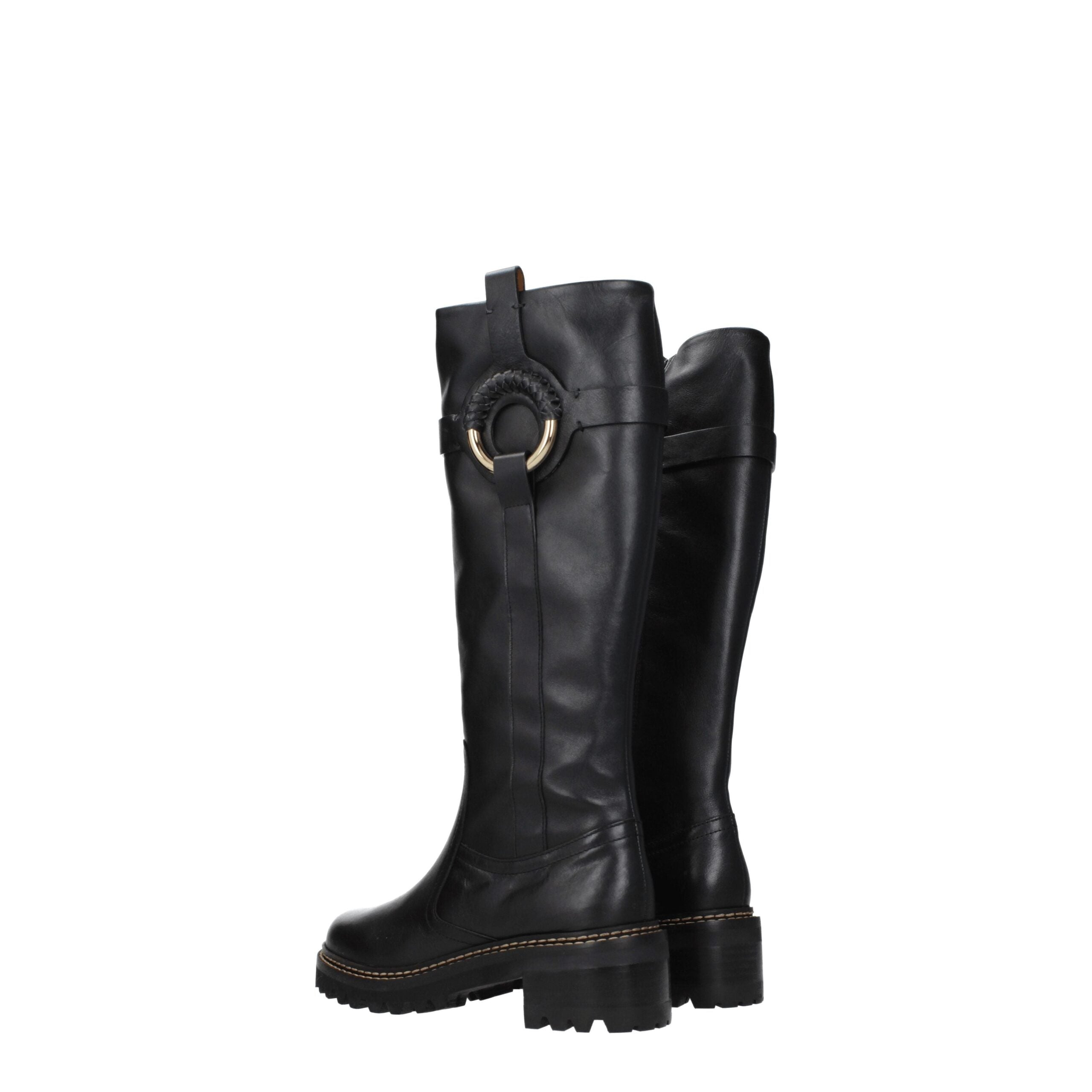 See By Chloé Black Leather Boot
