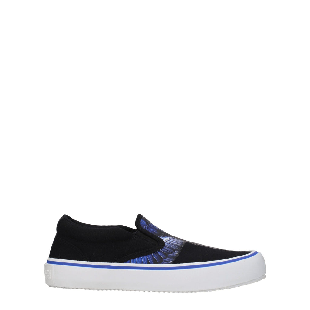 Marcelo Burlon Black Fabric Slip-On Loafer
