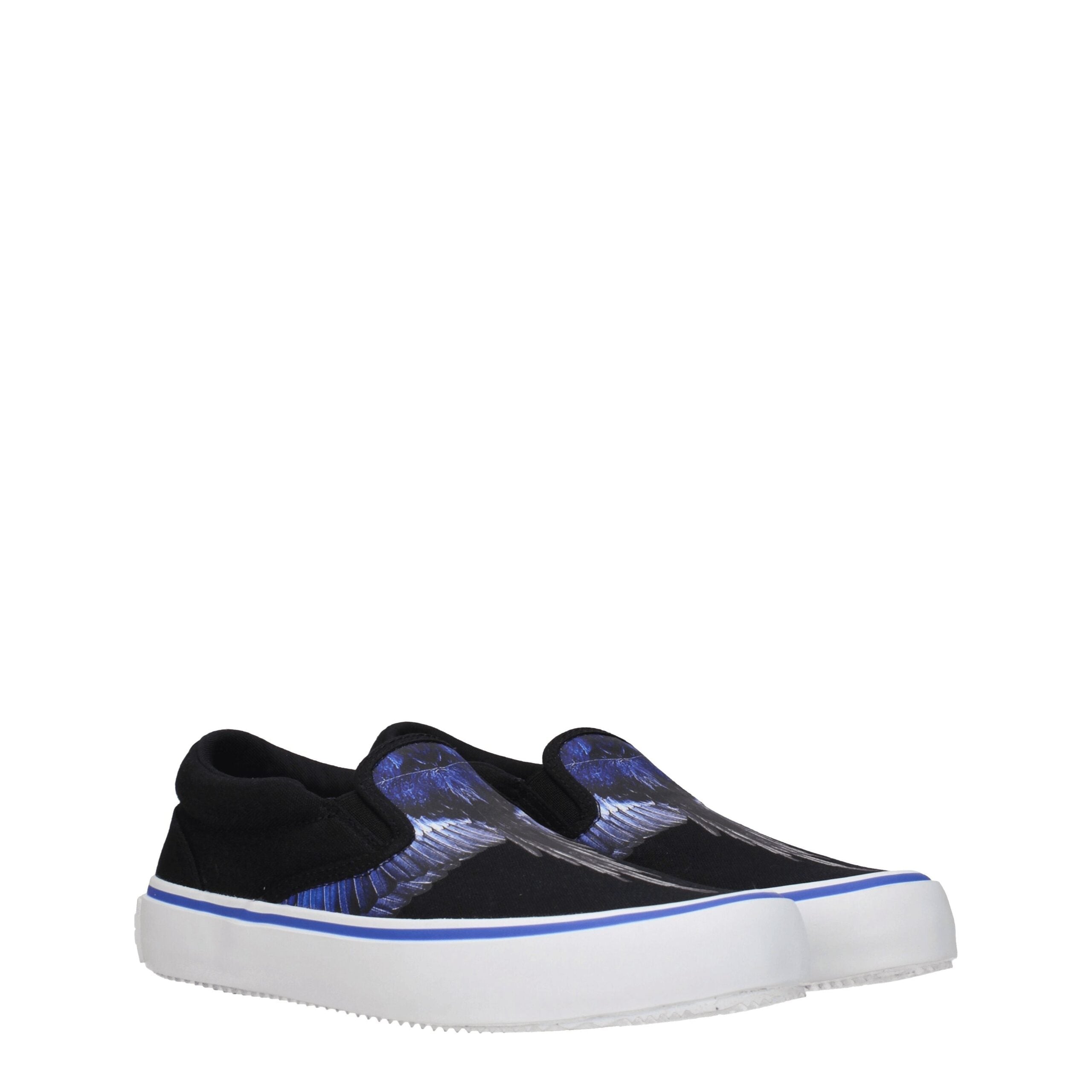 Marcelo Burlon Black Fabric Slip-On Loafer