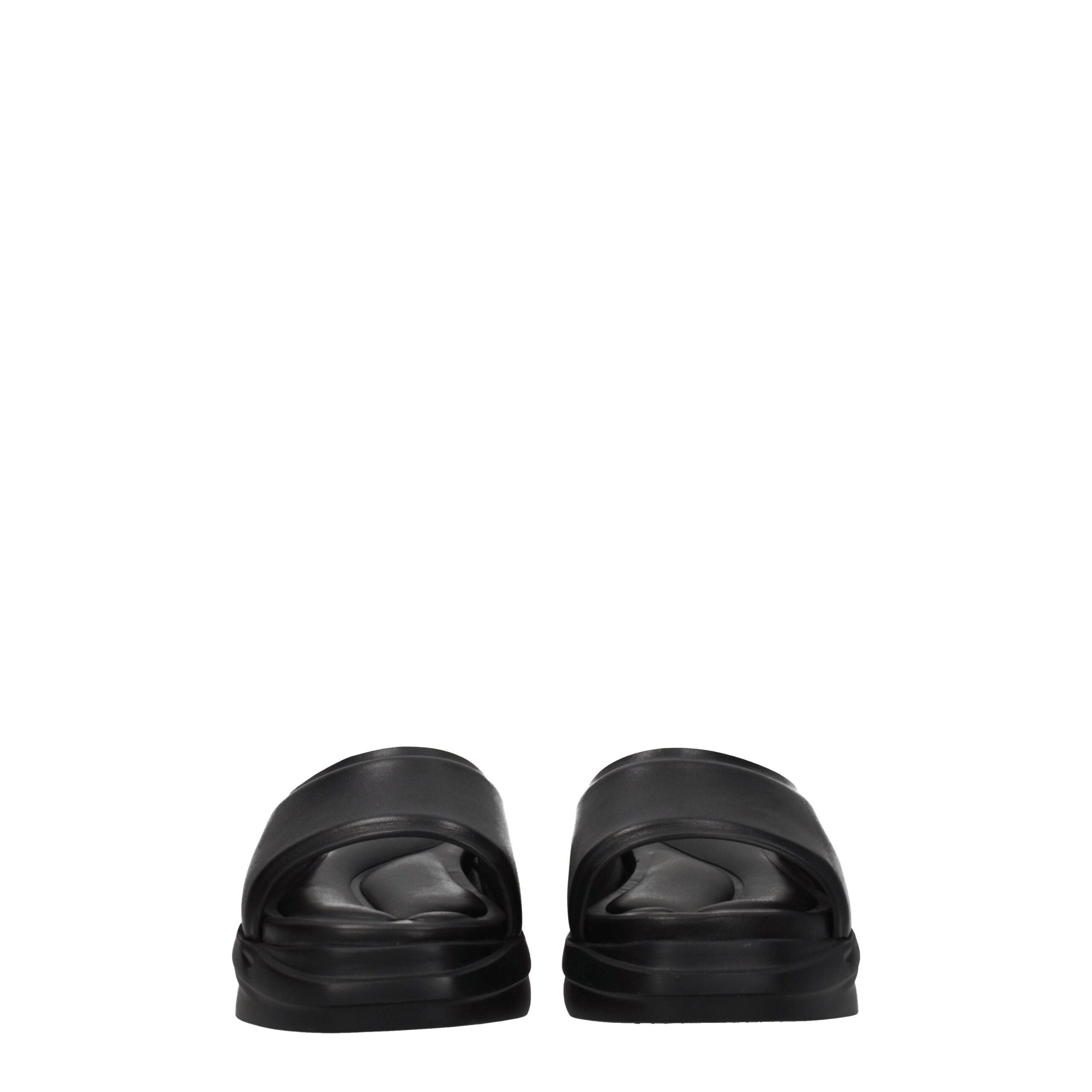Alyx Black Leather Slipper