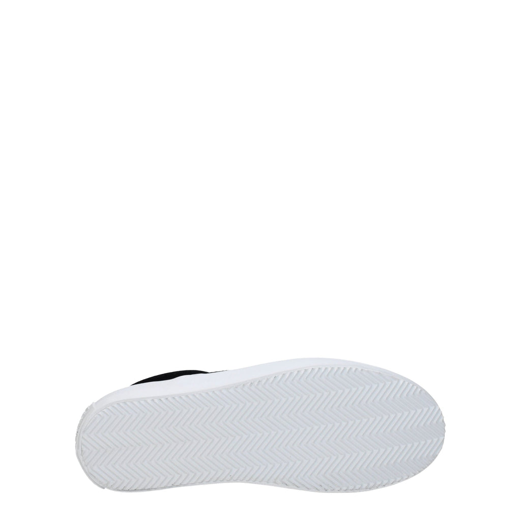 Marcelo Burlon Black Fabric Slip-On Loafer