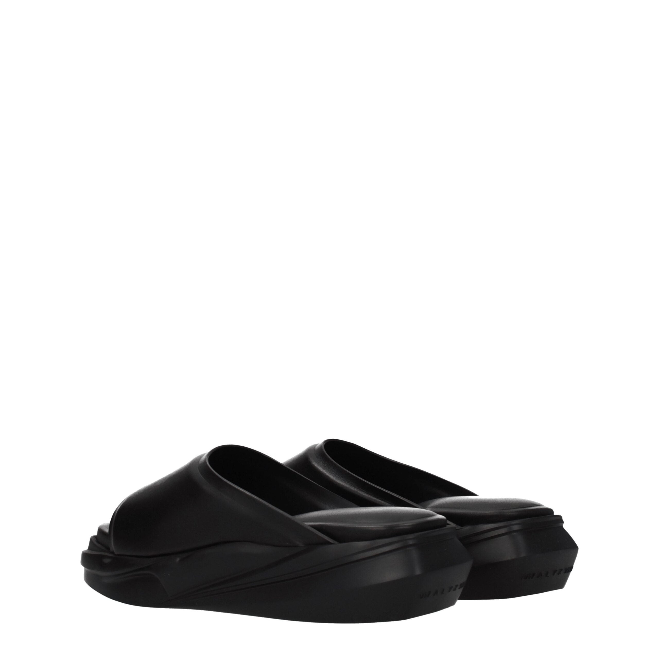 Alyx Black Leather Slipper
