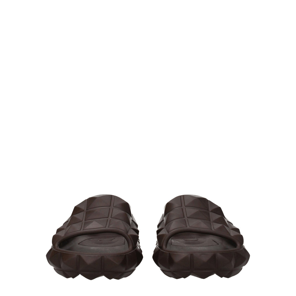 Valentino Garavani Brown Cotton Slipper