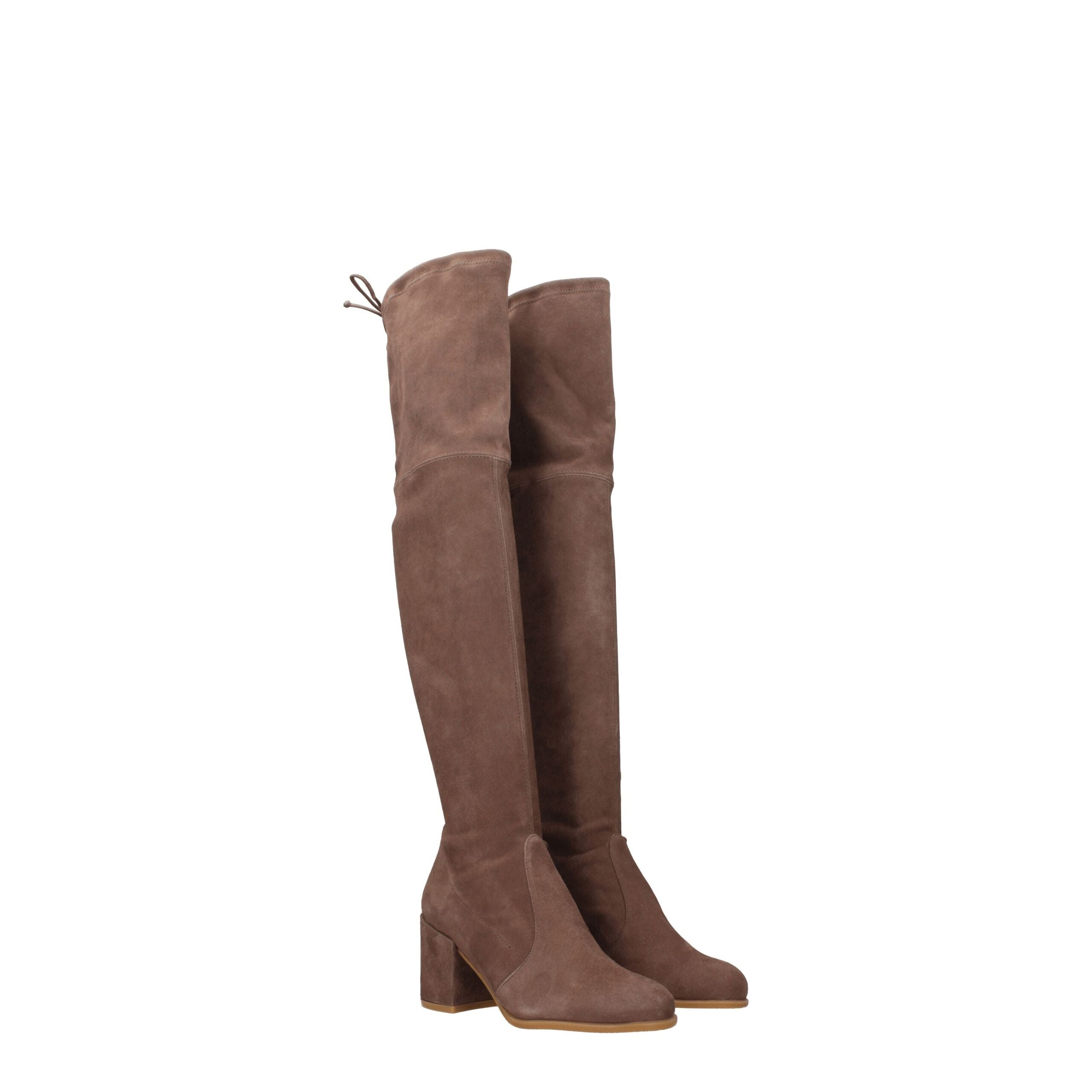Stuart Weitzman Beige Leather Boot