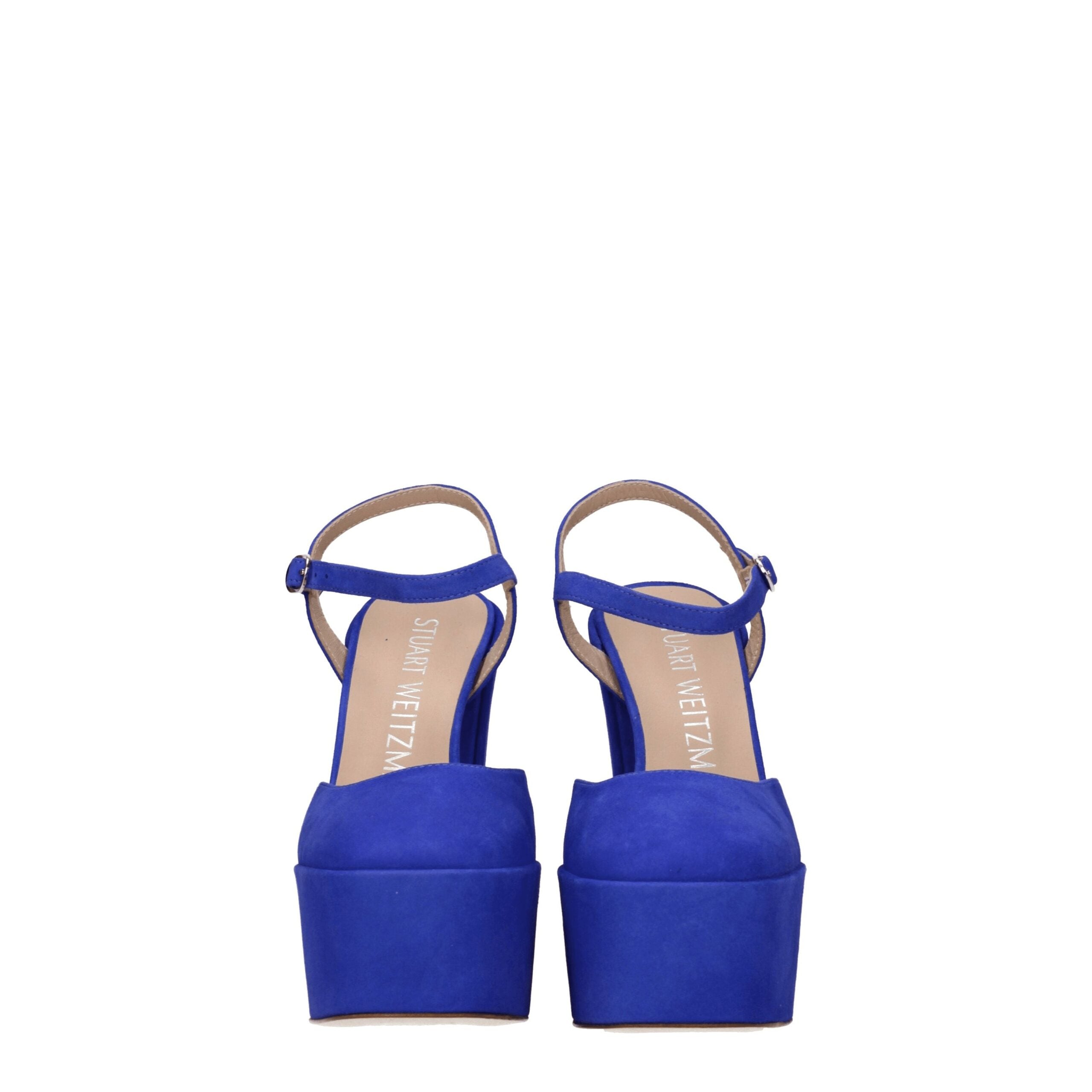 Stuart Weitzman Blue Leather Sandal