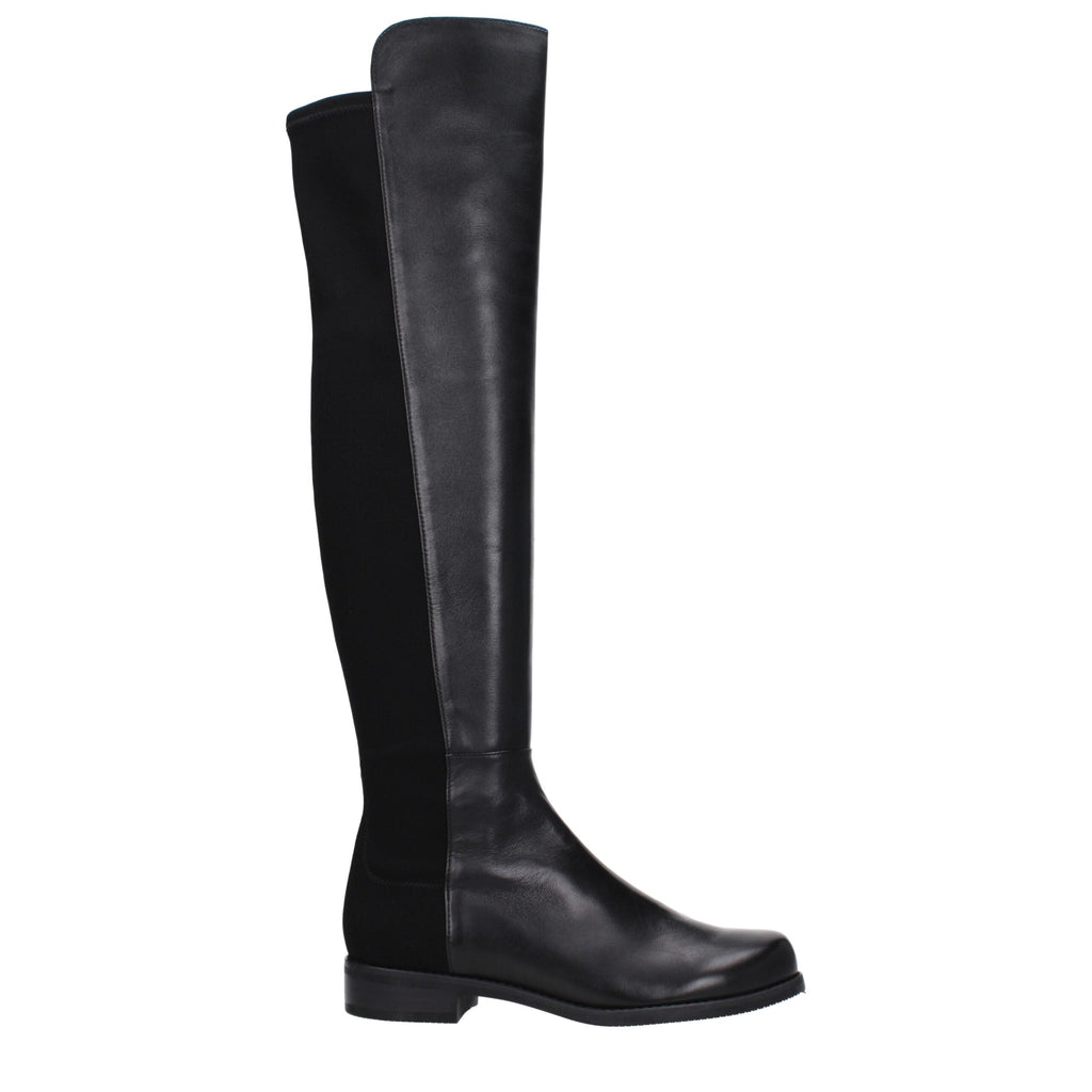 Stuart Weitzman Black Leather Boot