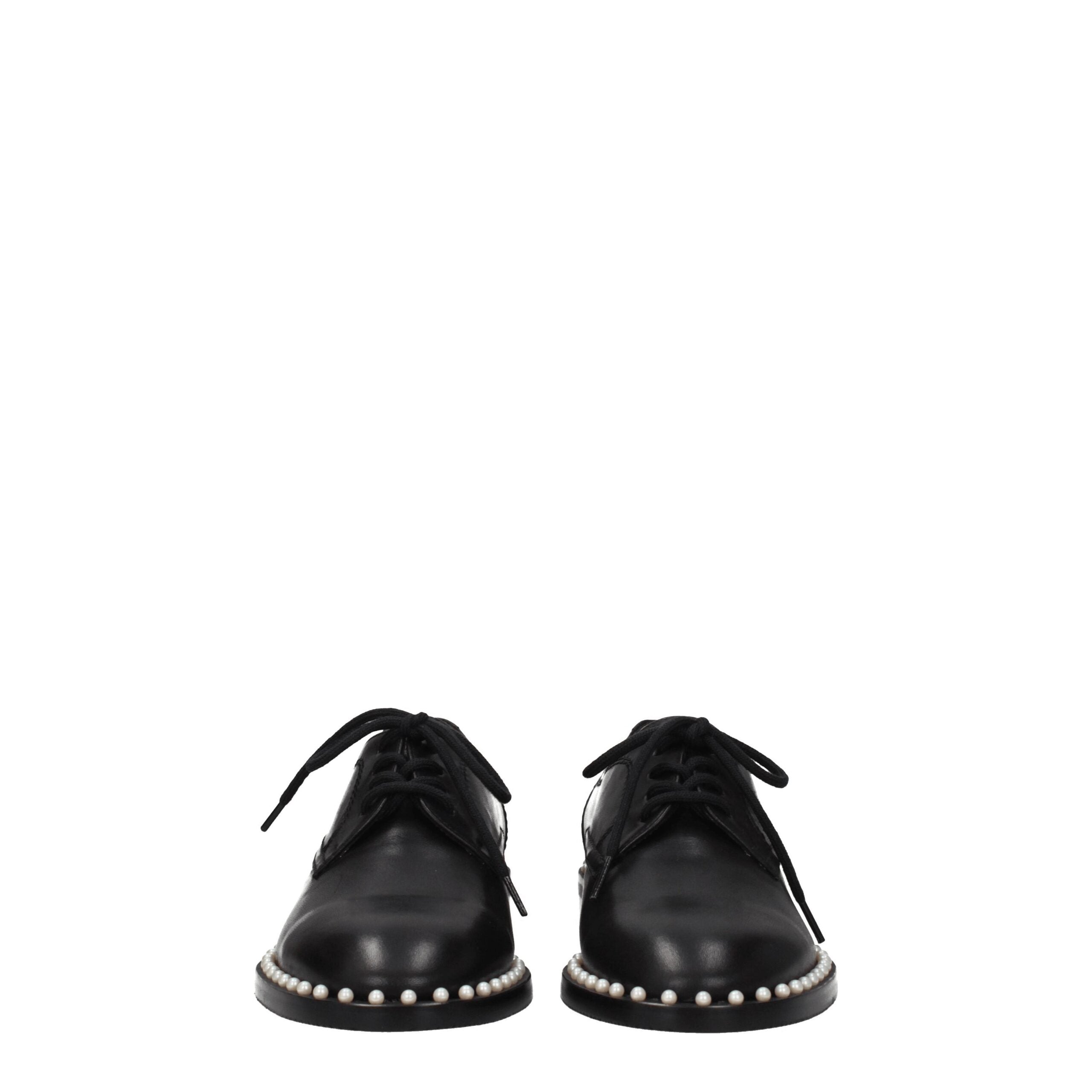 Stuart Weitzman Black Leather Oxfords And Derby