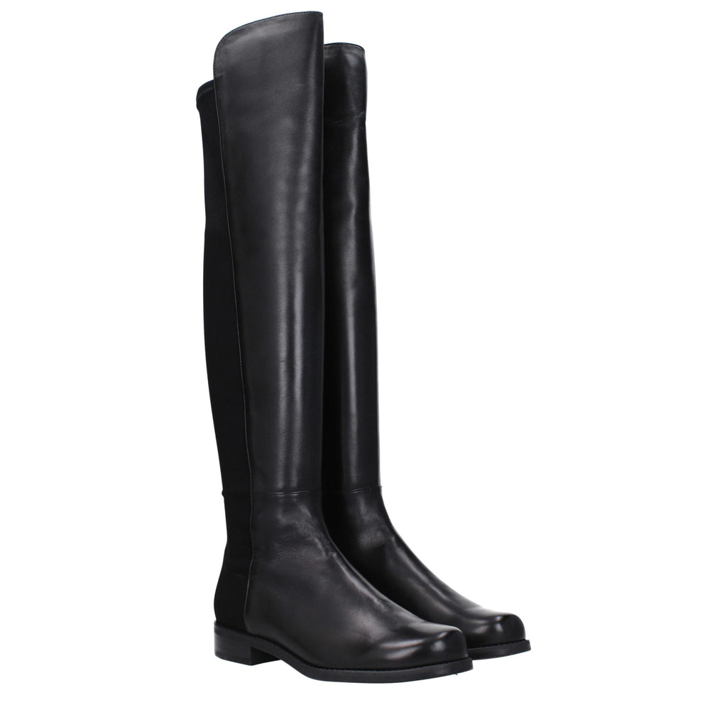 Stuart Weitzman Black Leather Boot