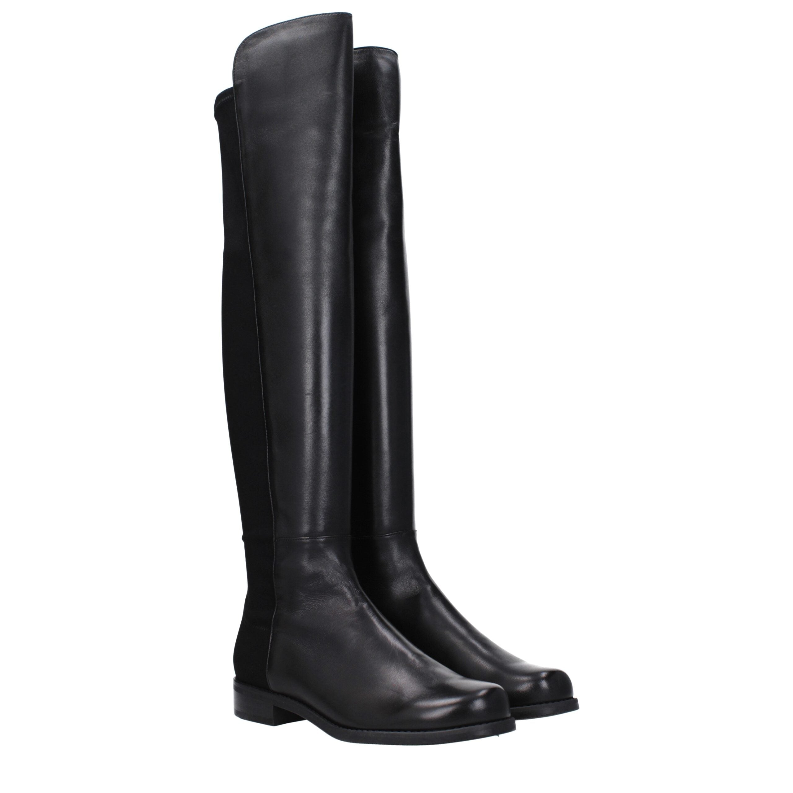 Stuart Weitzman Black Leather Boot