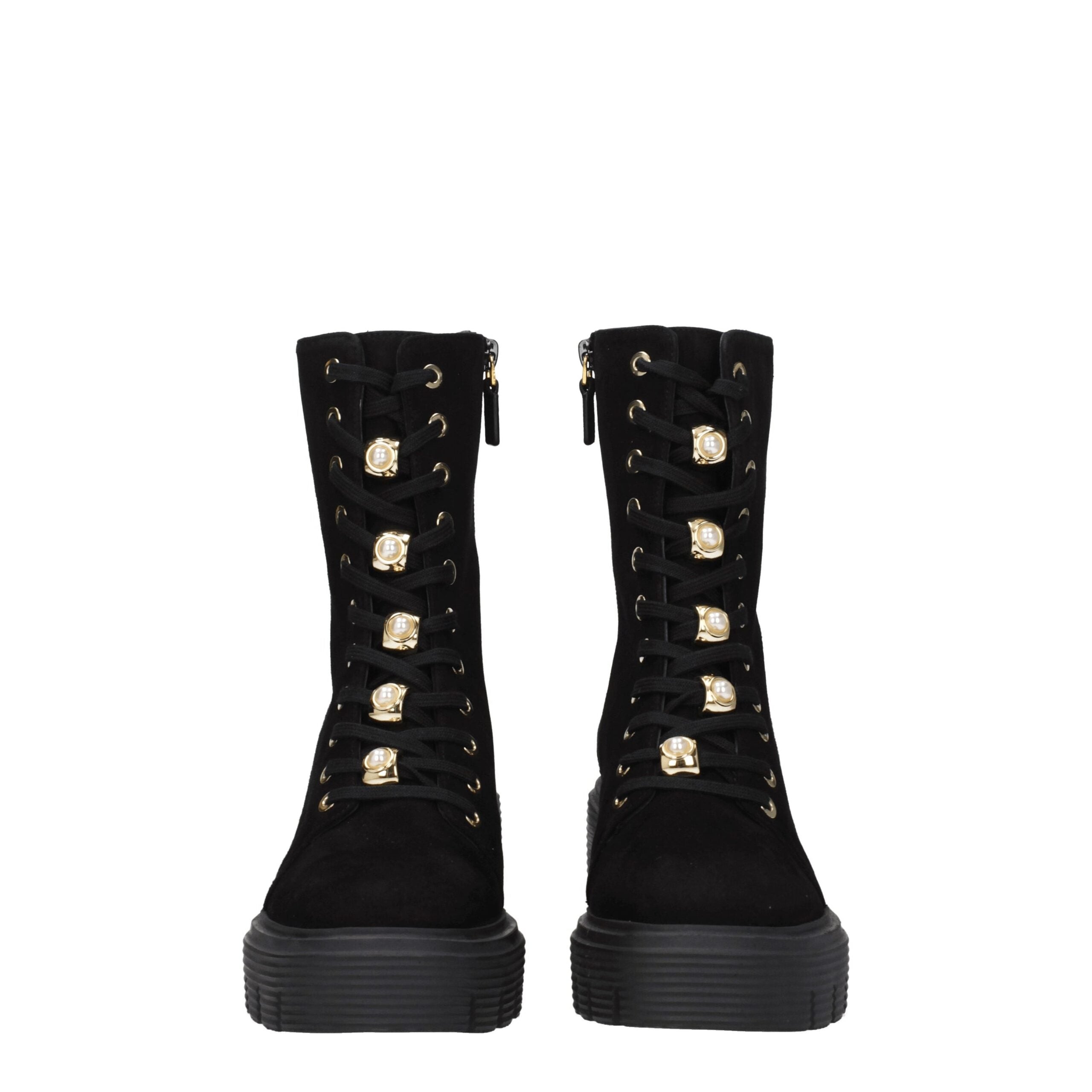 Stuart Weitzman Black Leather Ankle