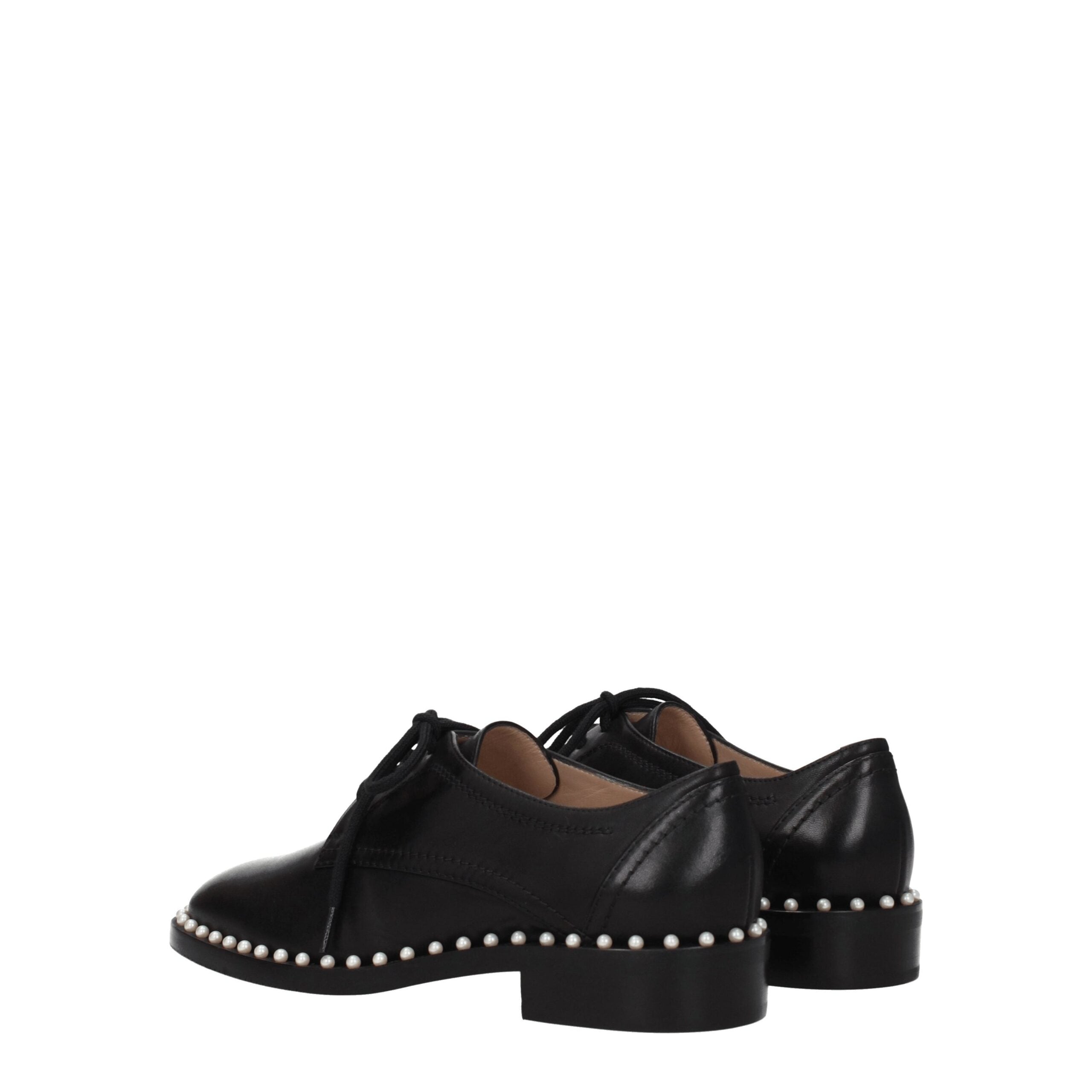 Stuart Weitzman Black Leather Oxfords And Derby