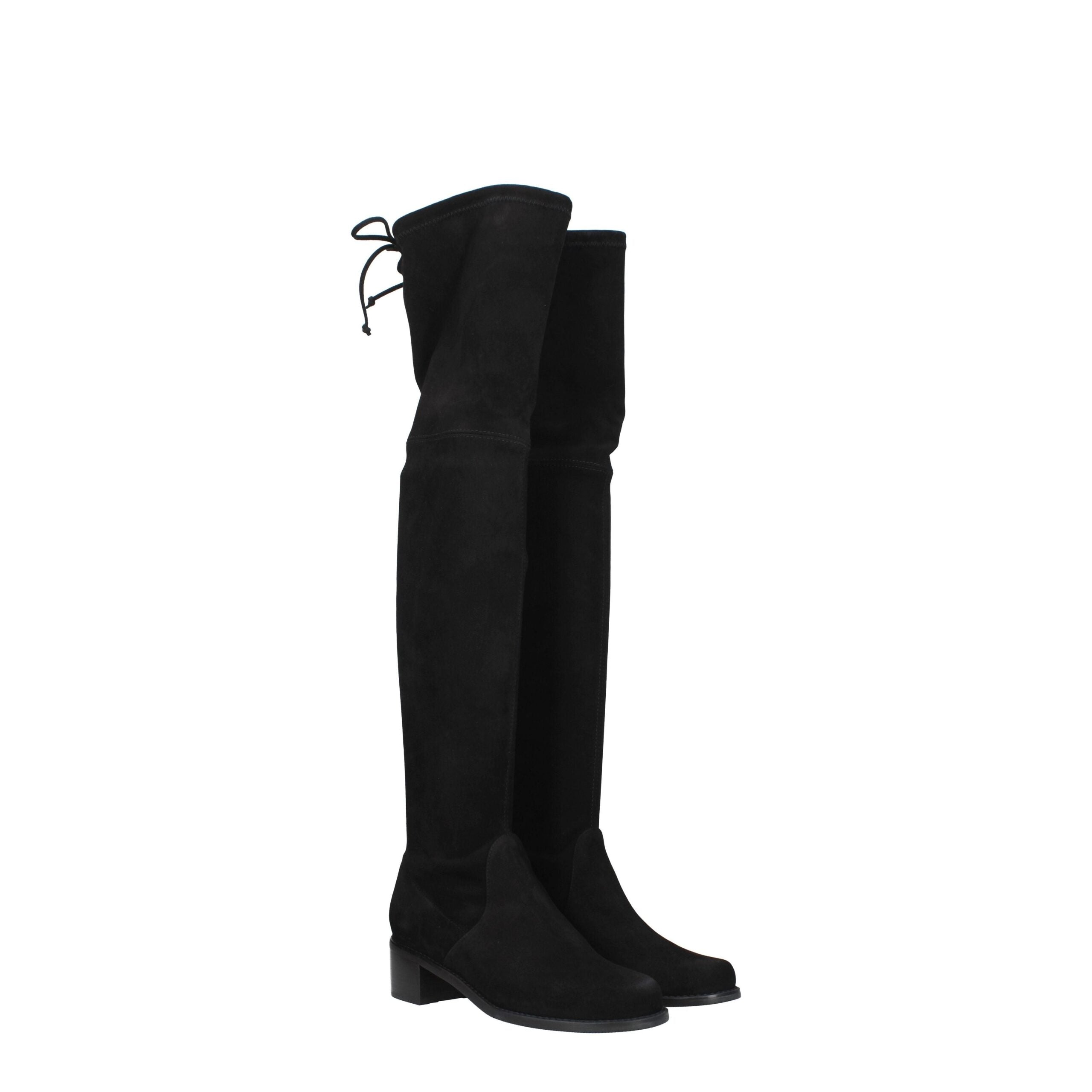 Stuart Weitzman Black Leather Boot
