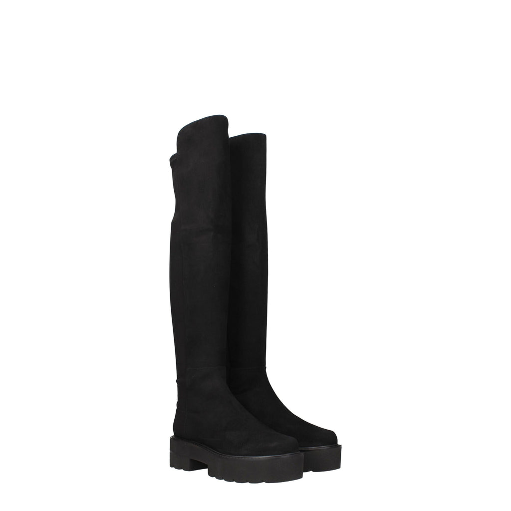 Stuart Weitzman Black Leather Boot