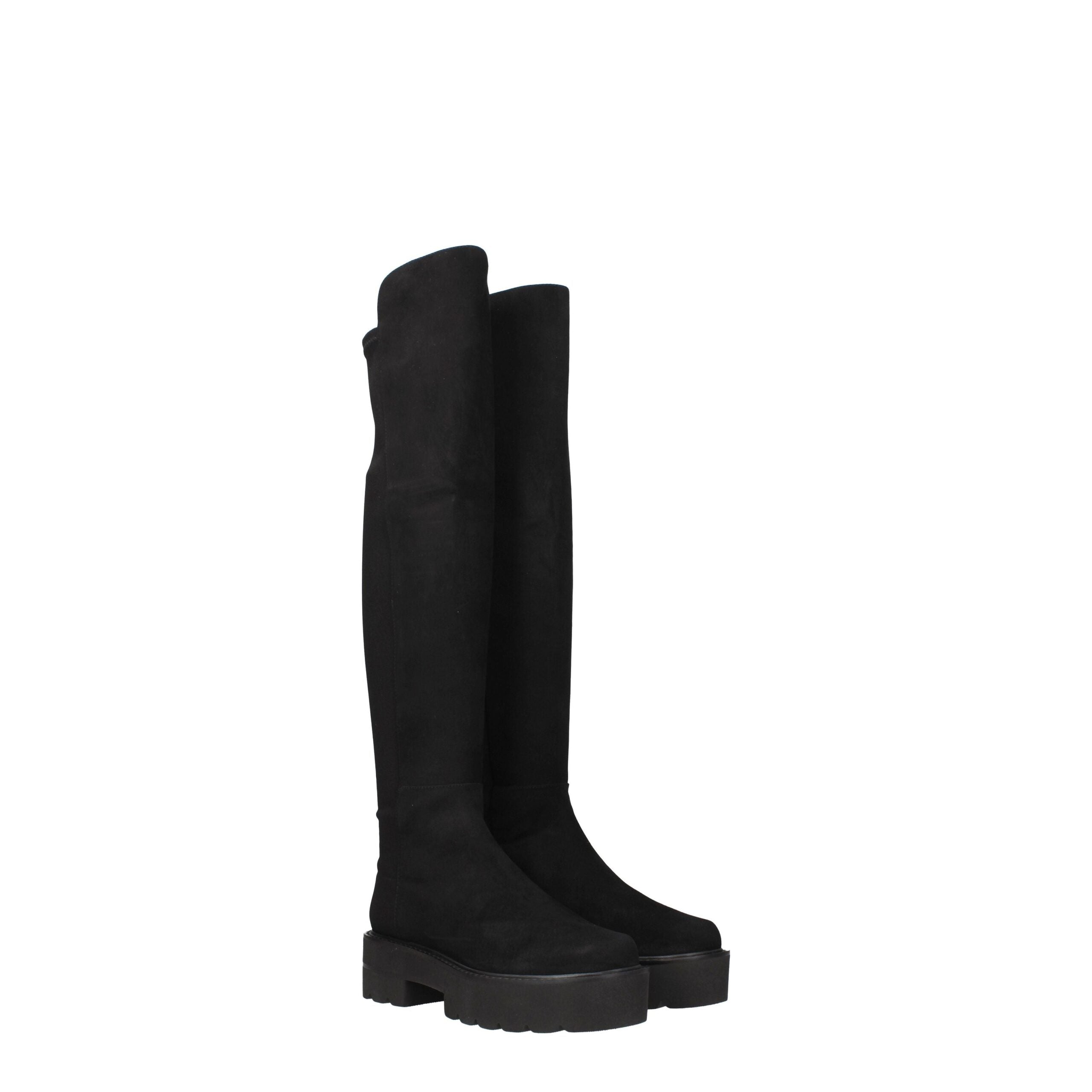 Stuart Weitzman Black Leather Boot