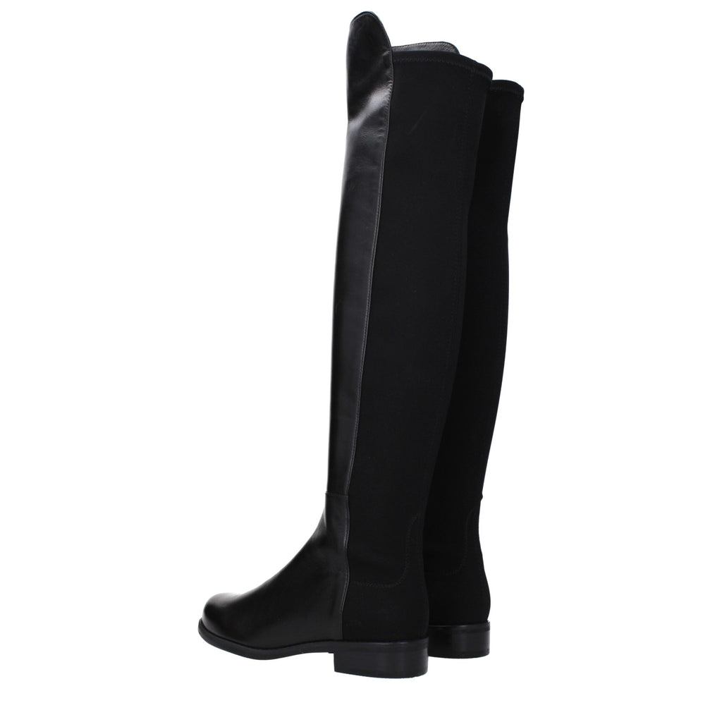 Stuart Weitzman Black Leather Boot