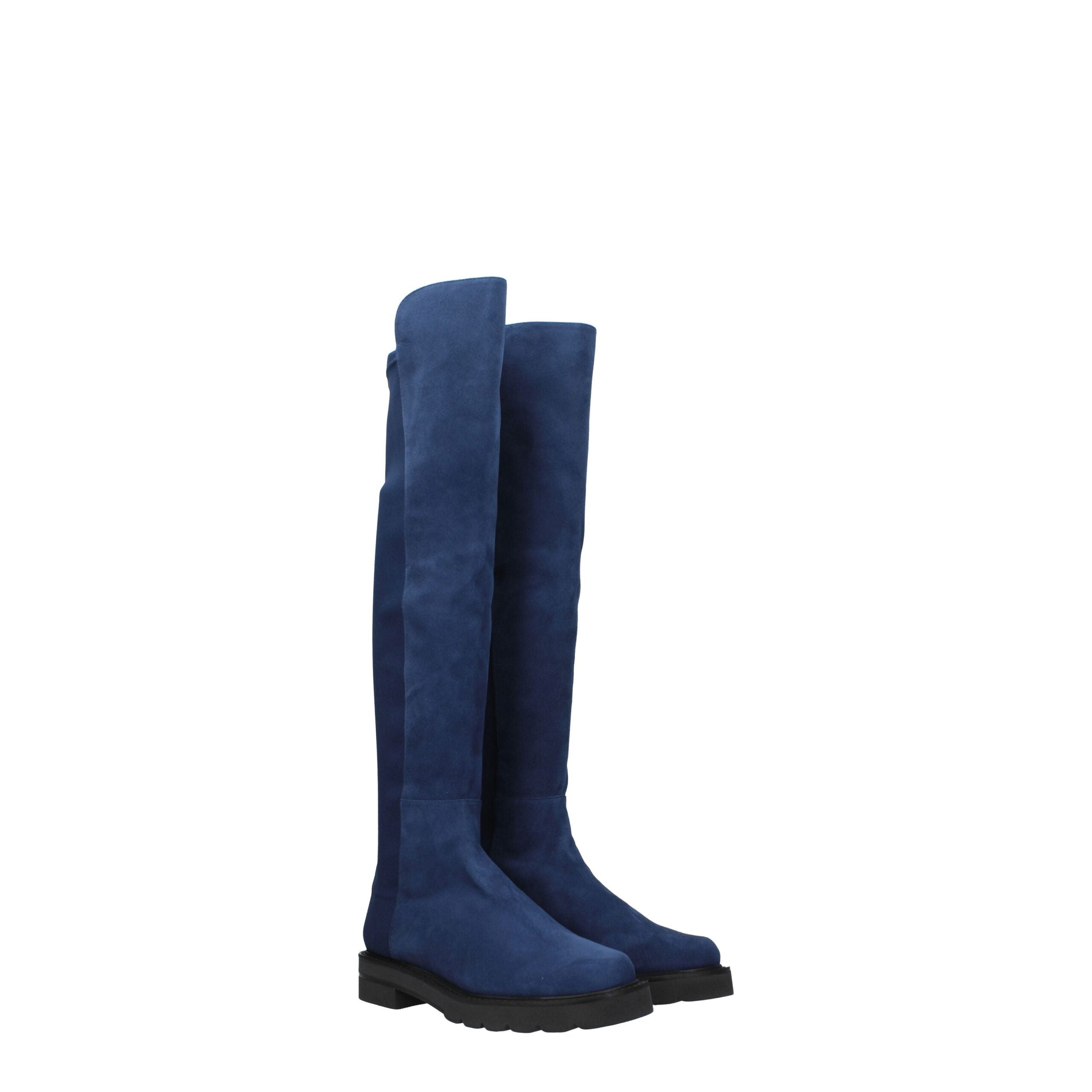 Stuart Weitzman Blue Leather Boot