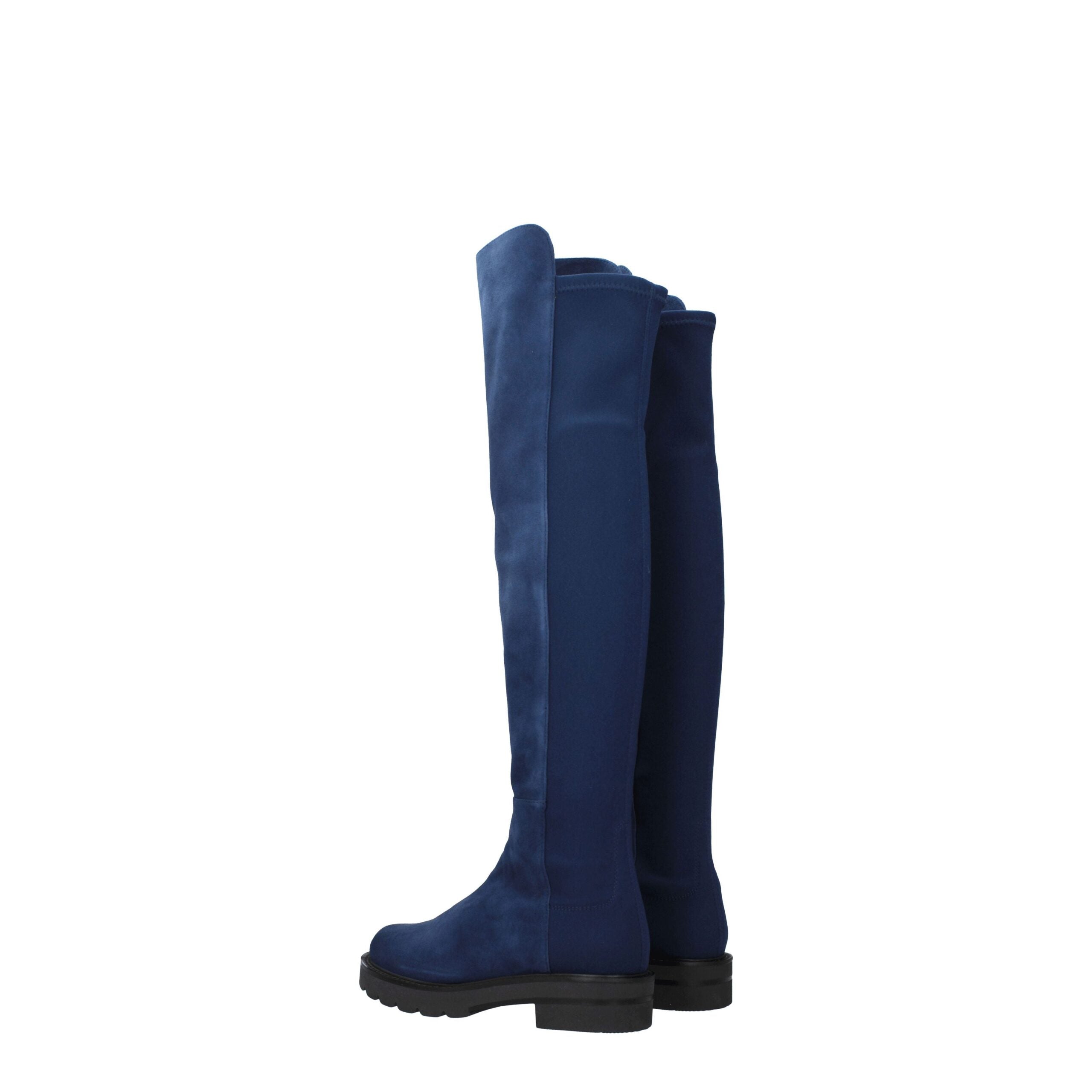 Stuart Weitzman Blue Leather Boot