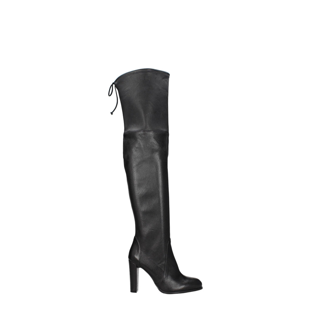 Stuart Weitzman Black Leather Boot