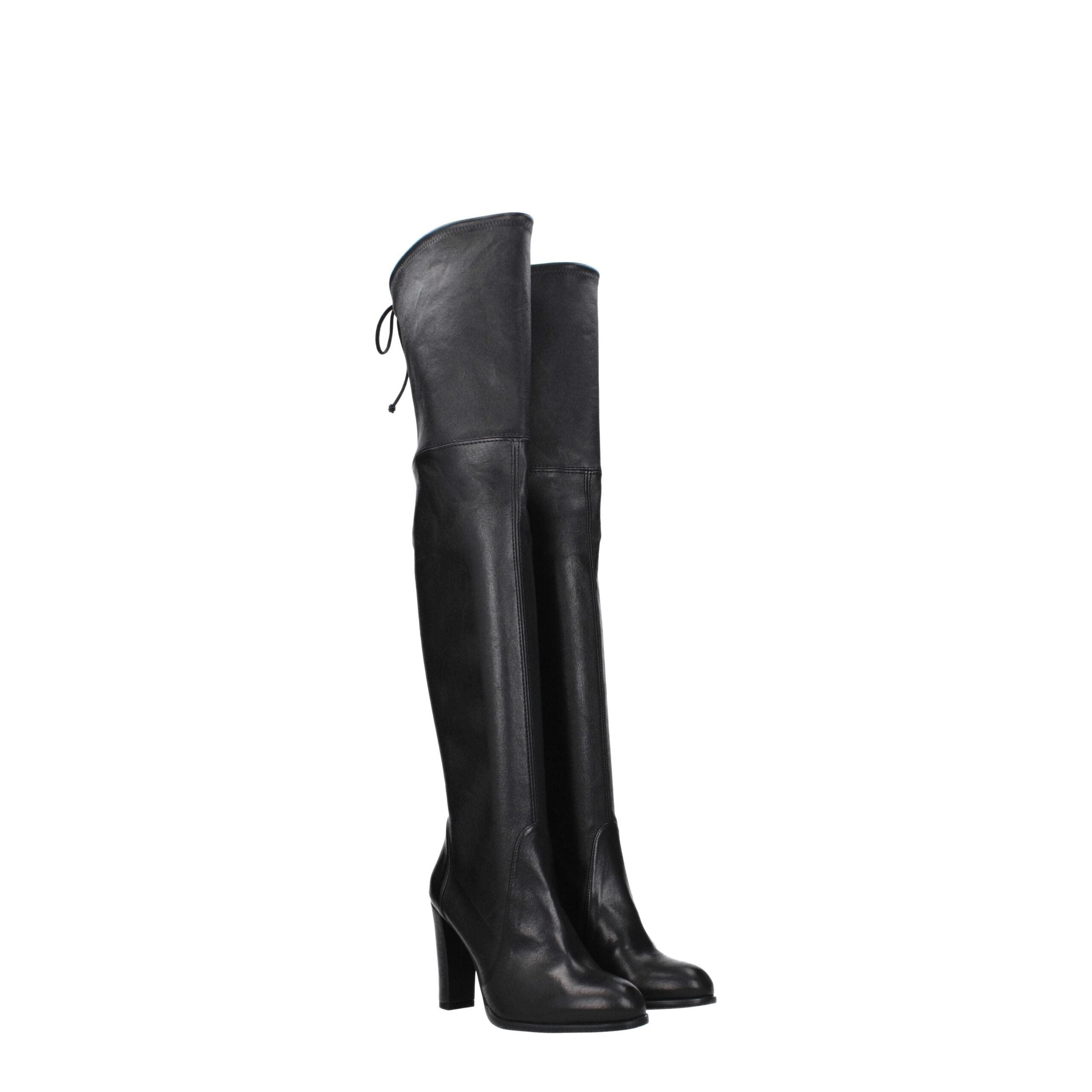 Stuart Weitzman Black Leather Boot
