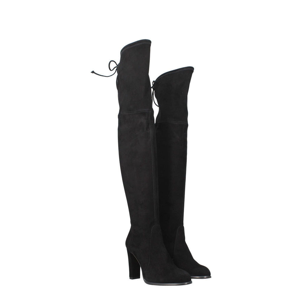 Stuart Weitzman Black Leather Boot