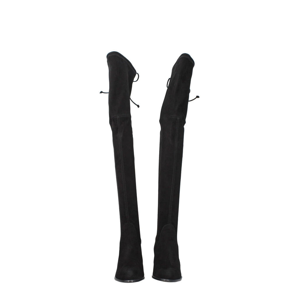 Stuart Weitzman Black Leather Boot