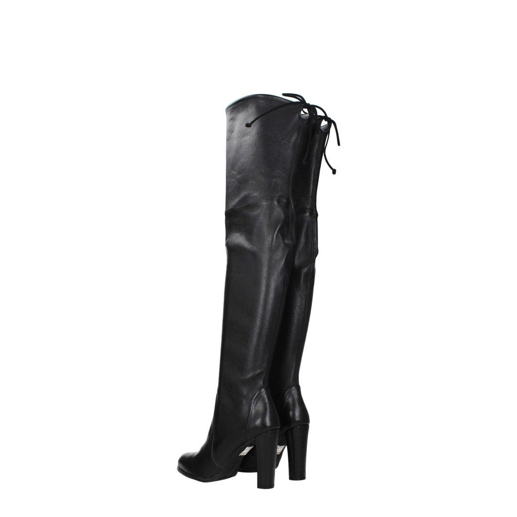 Stuart Weitzman Black Leather Boot