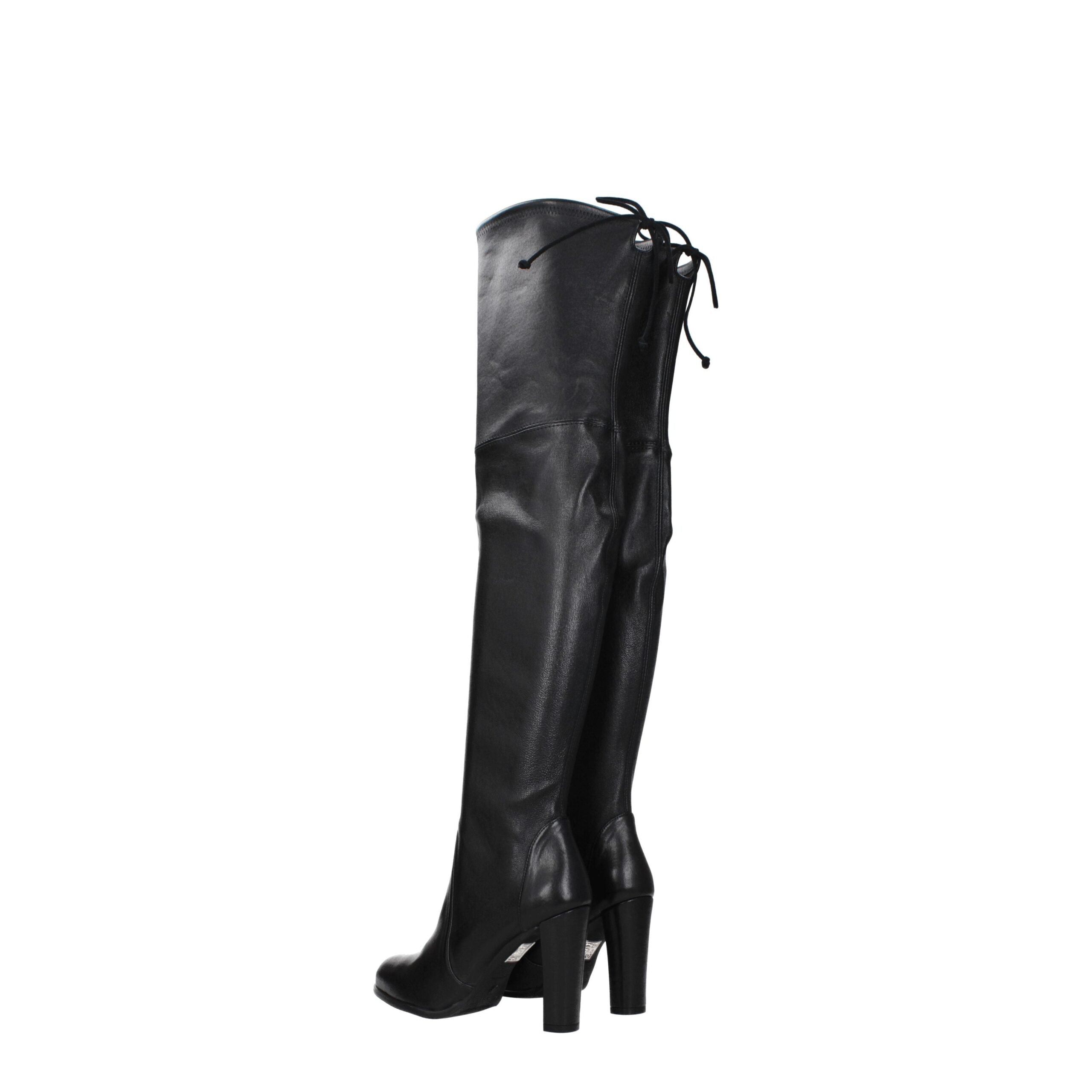 Stuart Weitzman Black Leather Boot