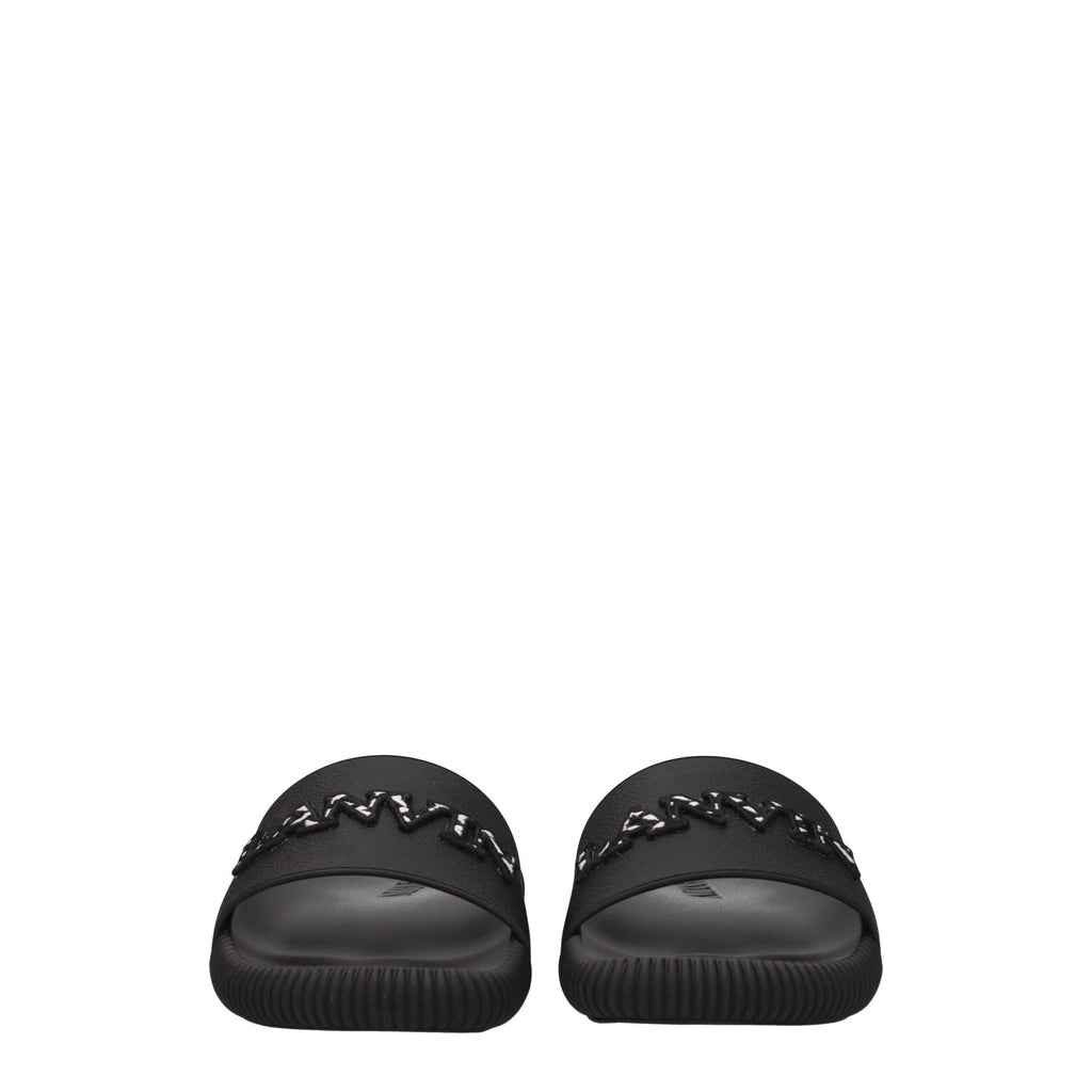 Lanvin Black Cotton Slipper