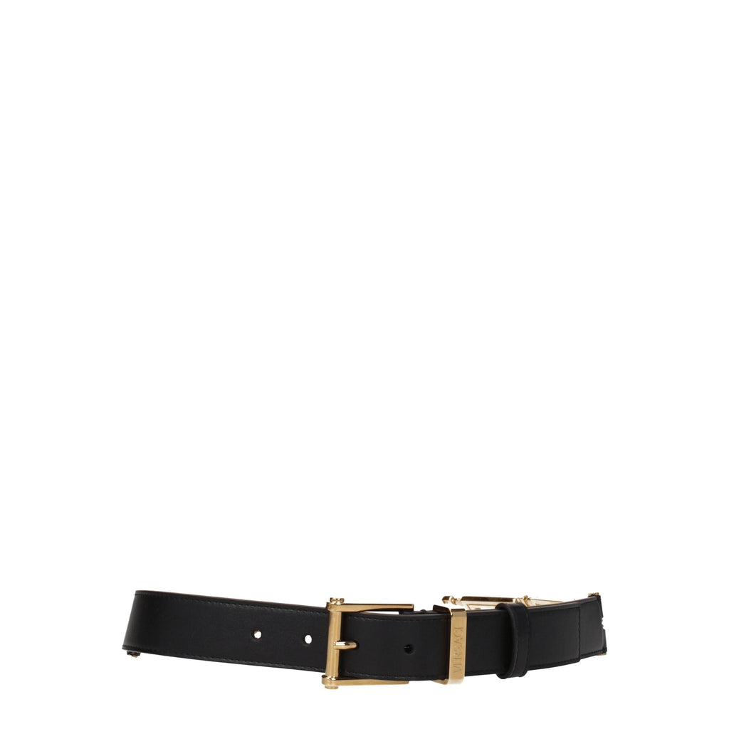 Versace Black Leather Belt