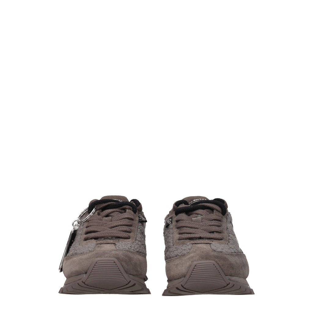Marc Jacobs Gray Fur Sneakers