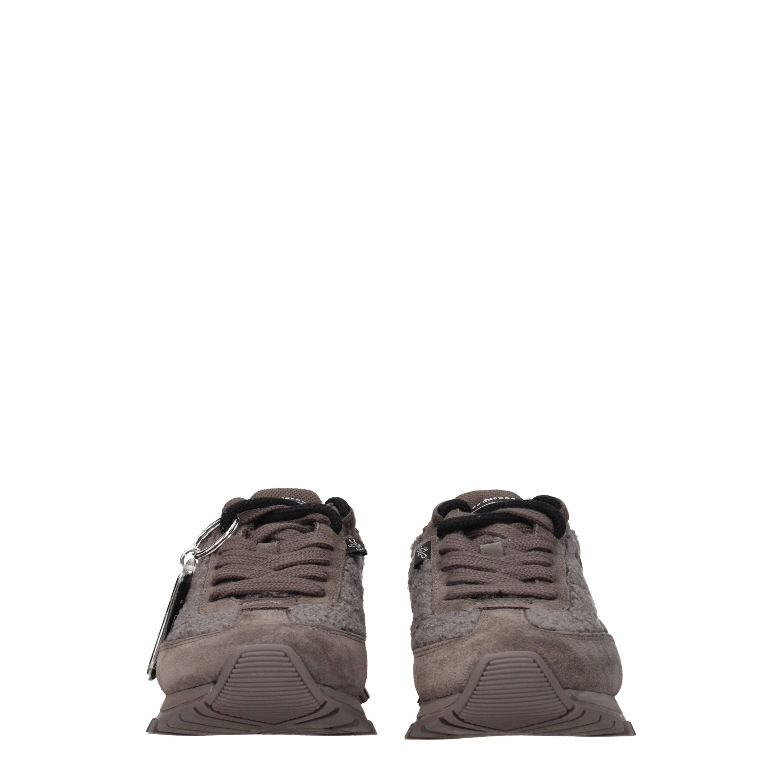 Marc Jacobs Gray Fur Sneakers