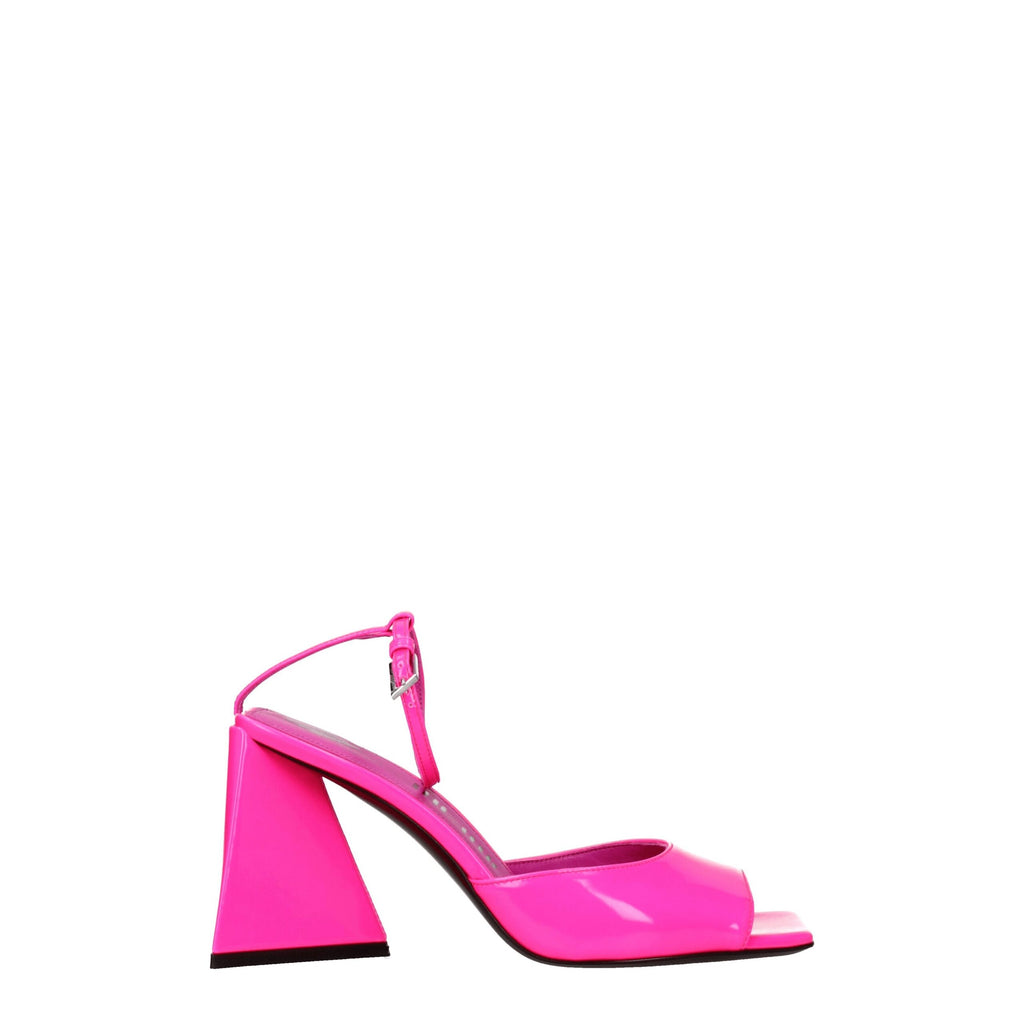 The Attico Pink Leather Sandal