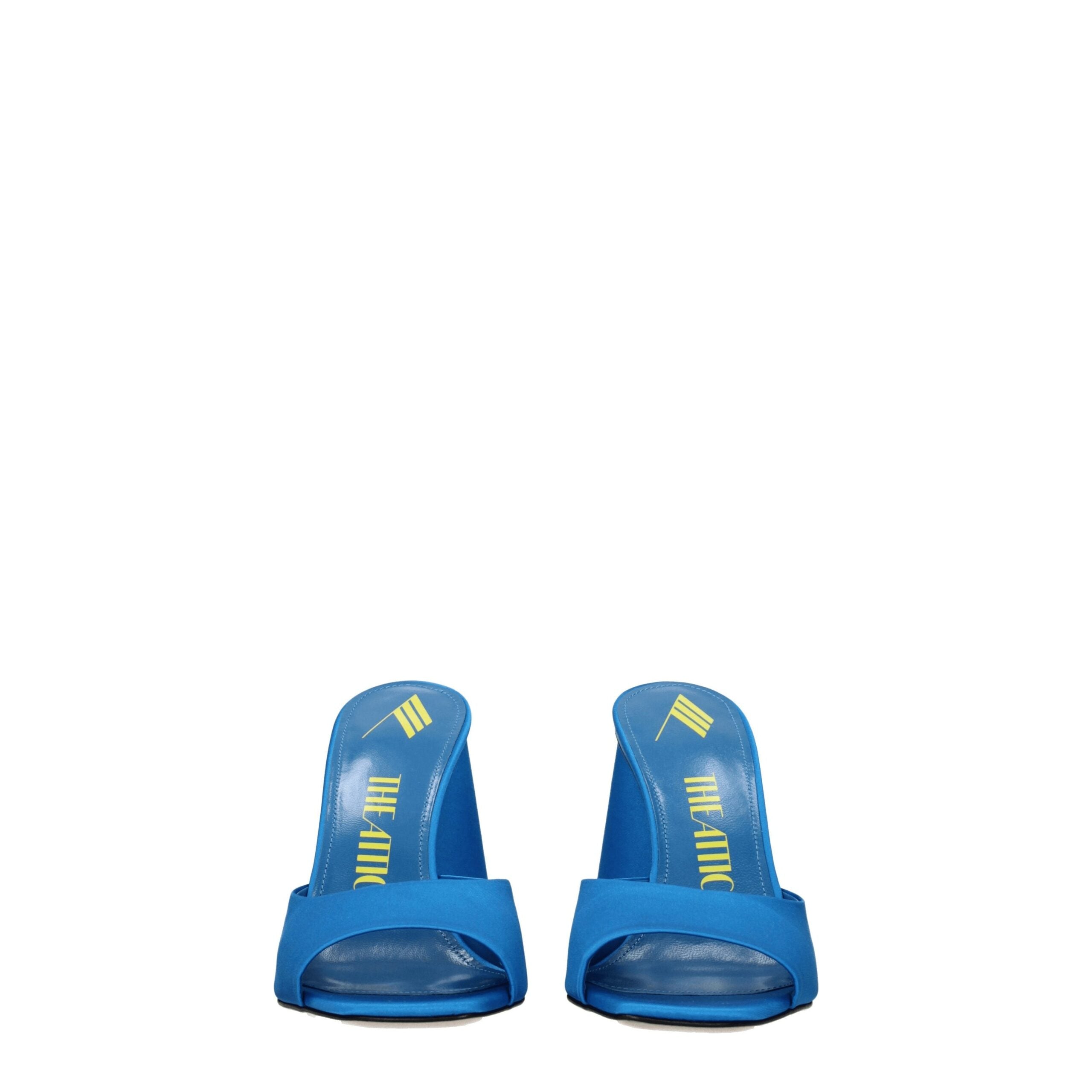 The Attico Light Blue Satin Sandal