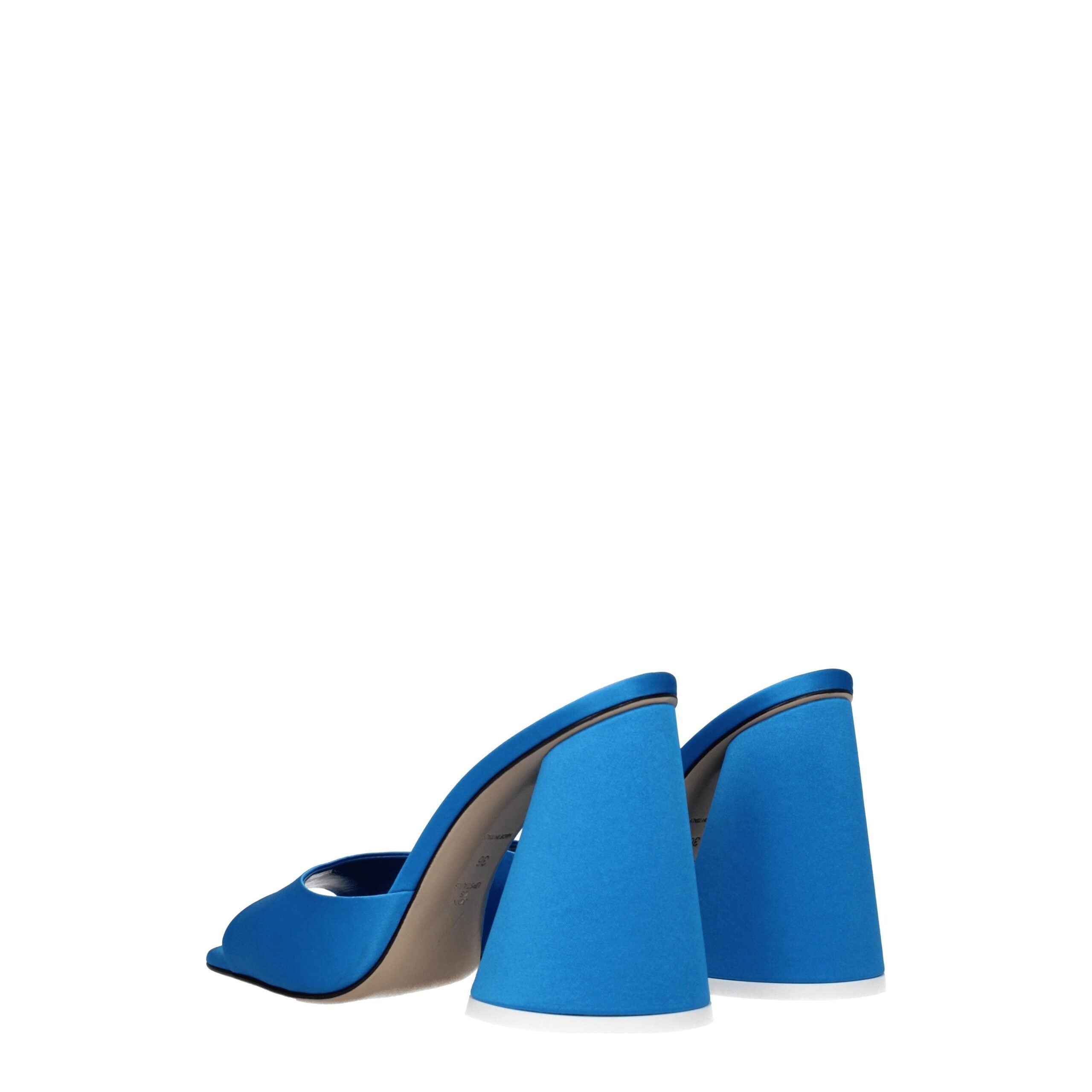The Attico Light Blue Satin Sandal