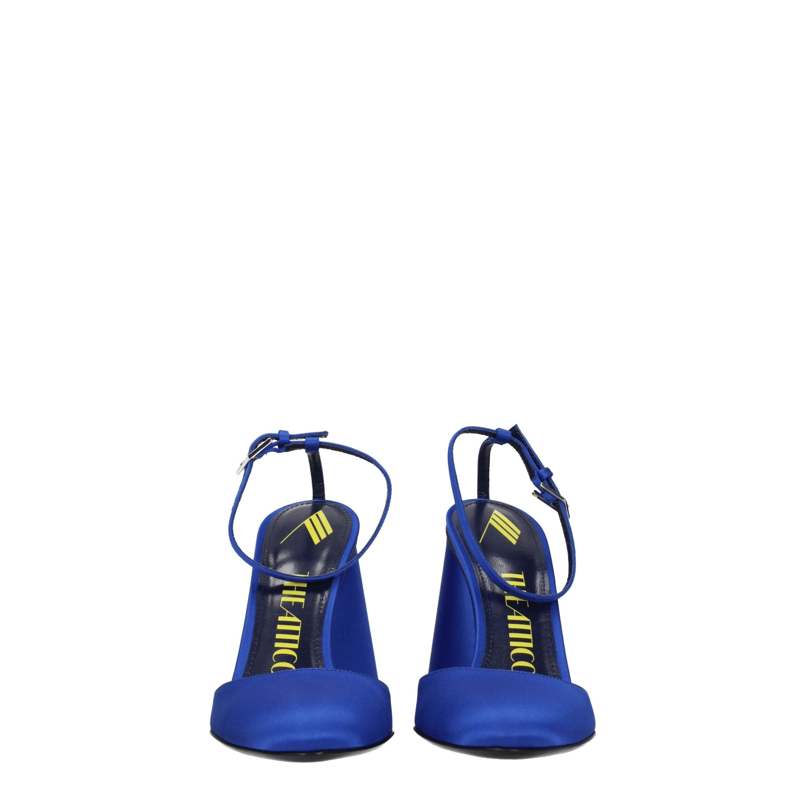 The Attico Blue Satin Sandal