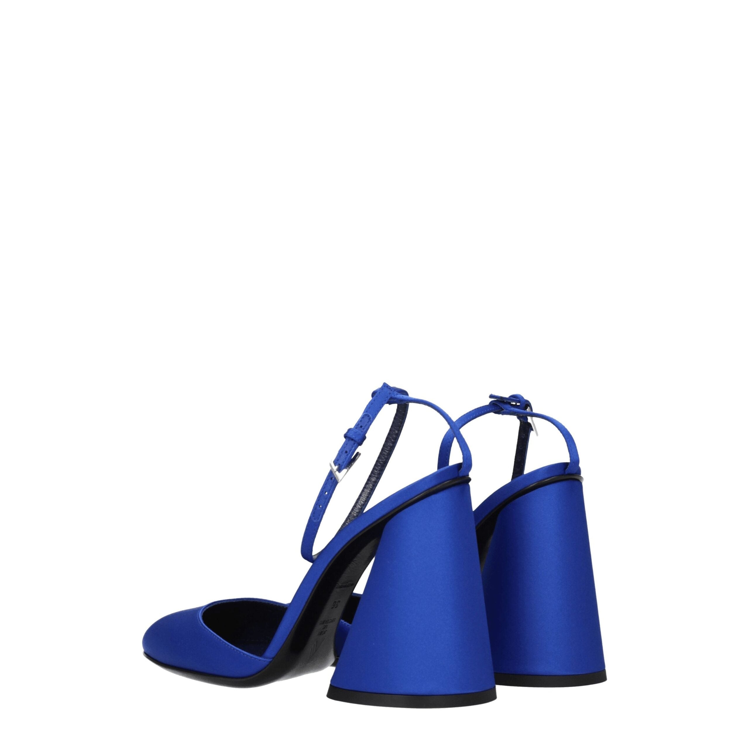 The Attico Blue Satin Sandal