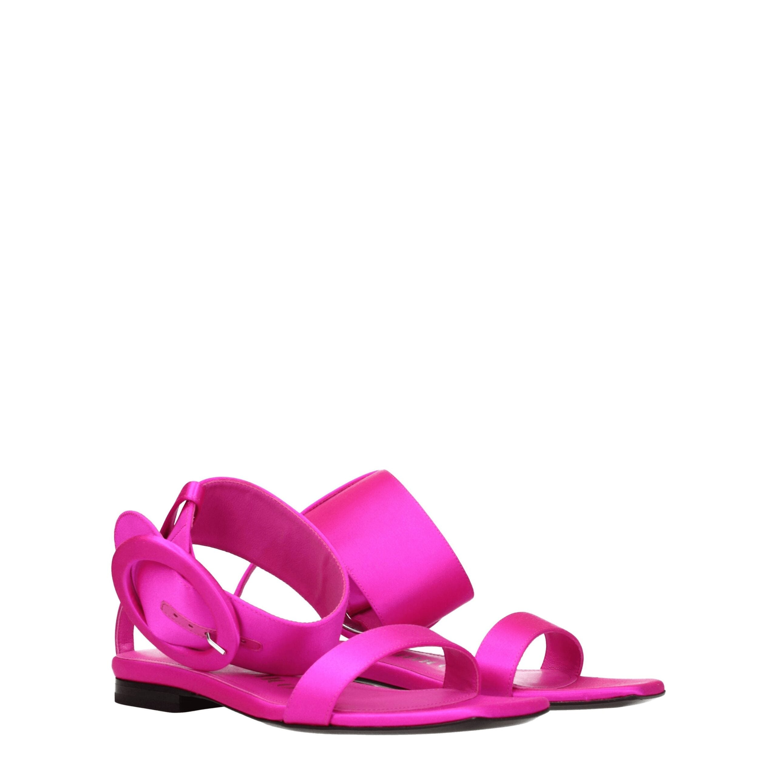 The Attico Pink Satin Sandal